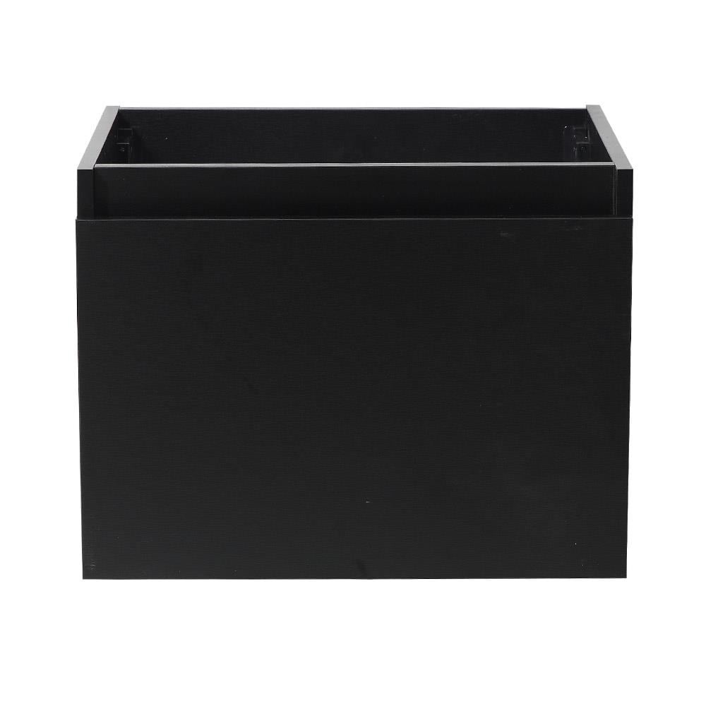 Fresca FCB8006BW Nano 24-in Black Floating Bathroom Vanity Base Cabinet without Top