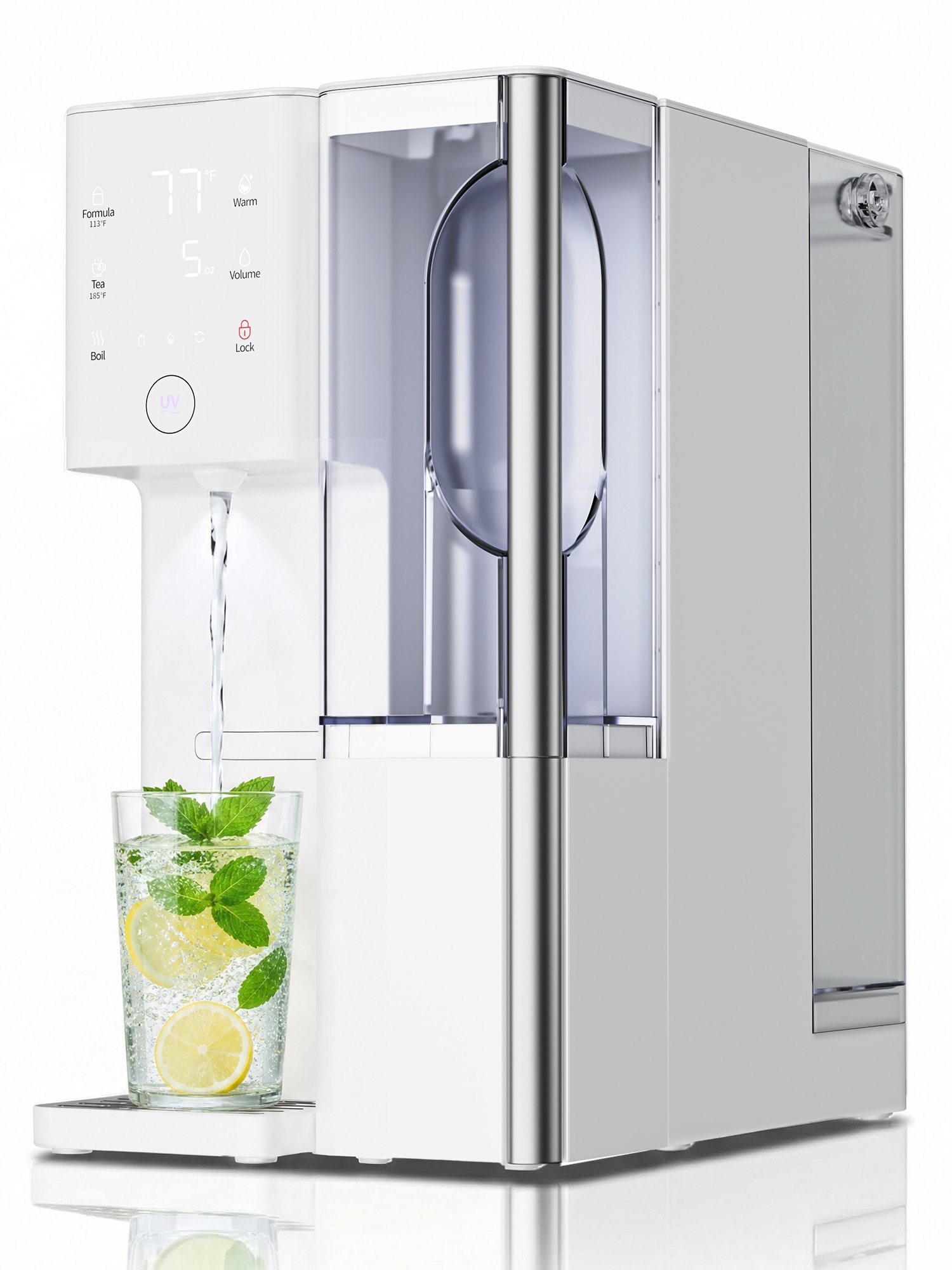 Humhold -  Reverse Osmosis Water Filter Countertop 4:1 Pure to Drain 7 Stage RO Water Filtration ...
