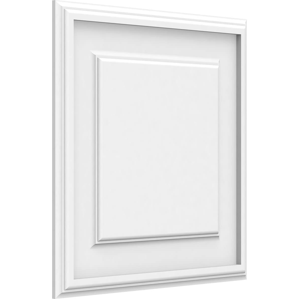 Ekena Millwork 16-in x 16-in Smooth White PVC Wainscot Wall Panel in ...