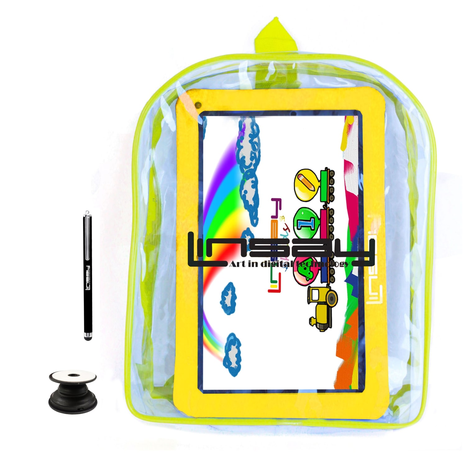 LINSAY F10IPKBYP 10.1-in 128 Android 13 Bluetooth, Wi-fi Tablet with Case and Pen Included