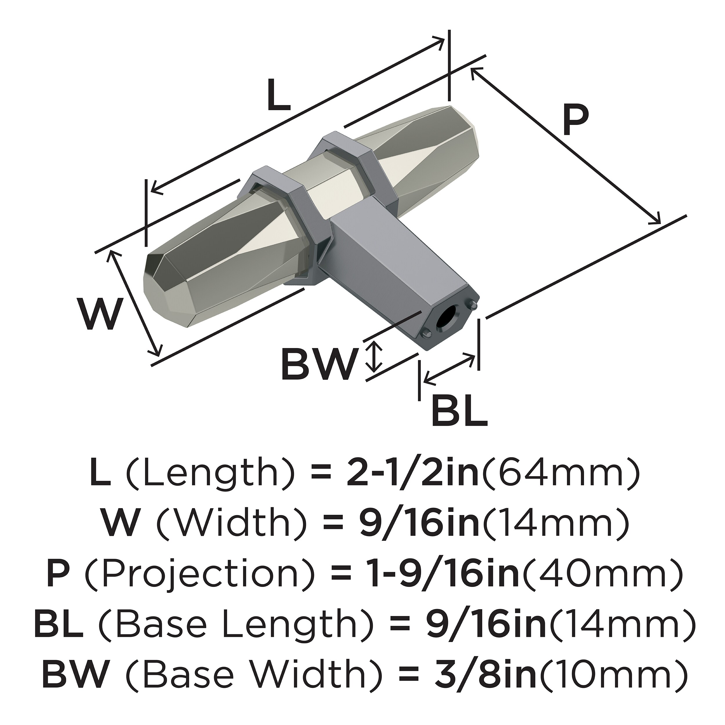 Amerock BP36647PNBCR Cabinet-Knobs - View #4