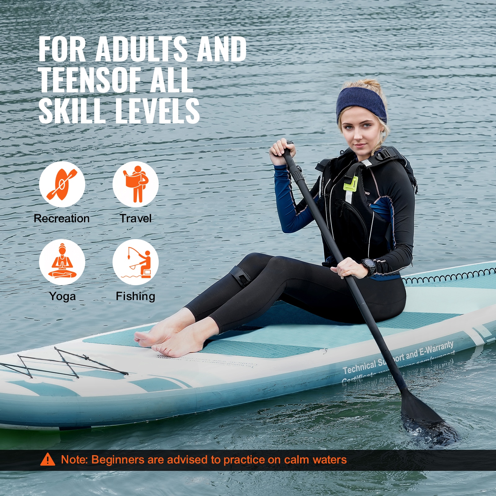 VEVOR CQJBPTKPTKBLK22QNV0 Stand-Up-Paddle-Boards - View #7