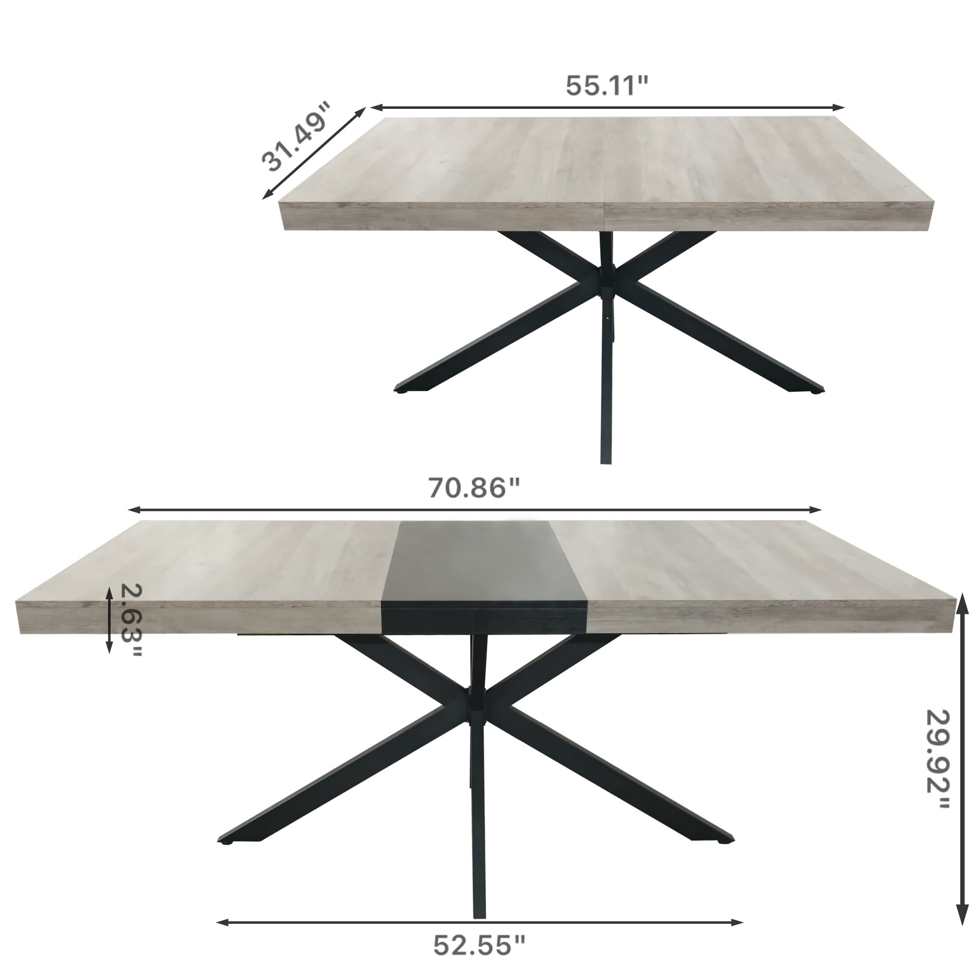 SINOFURN SYB930050GY Dining-Tables - View #5