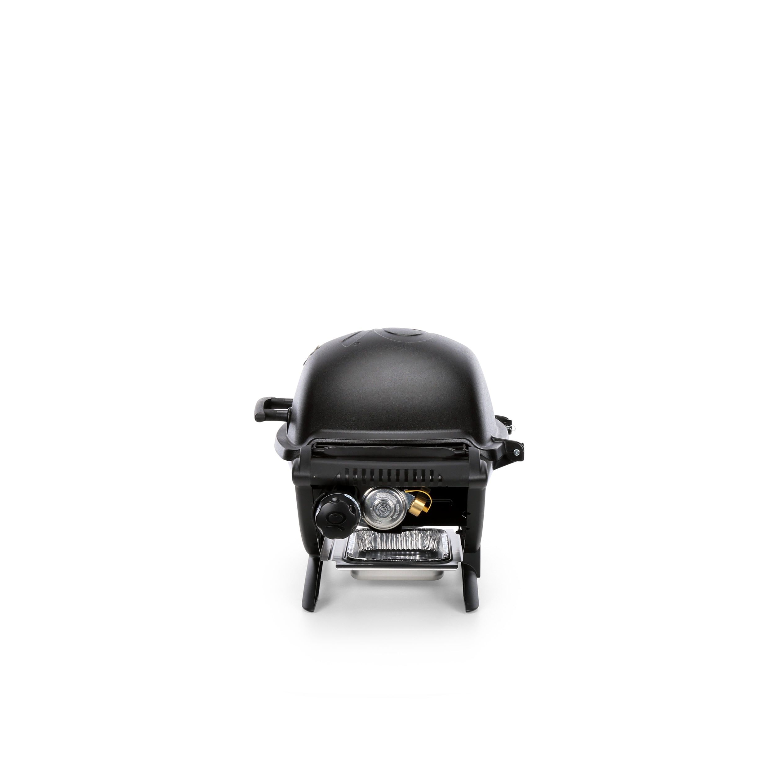Q 1200 1-Burner Portable Tabletop Propane Gas Grill Black Built-In Thermometer 