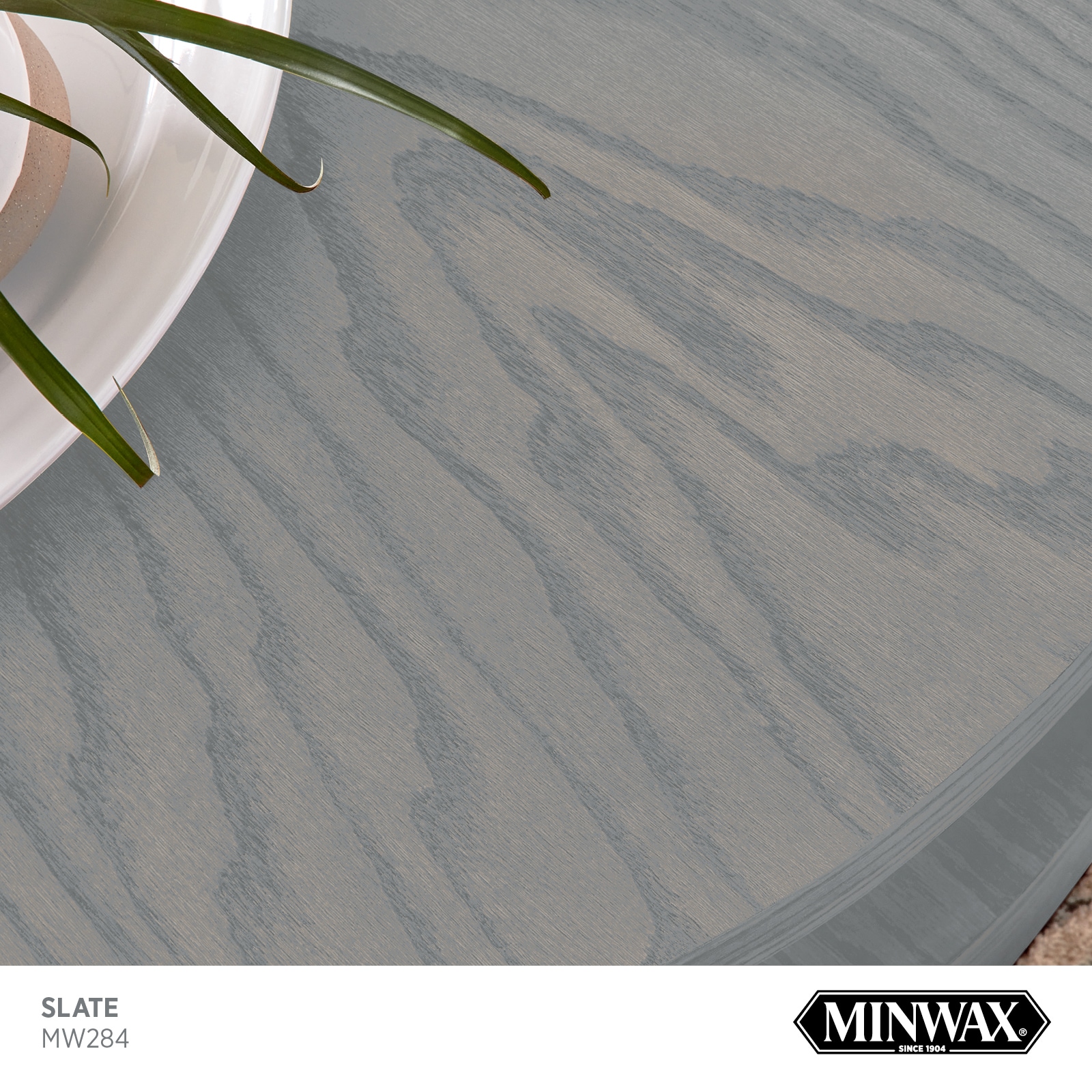Minwax Wood Finish Water-Based Slate Blue Mw1080 Solid Interior