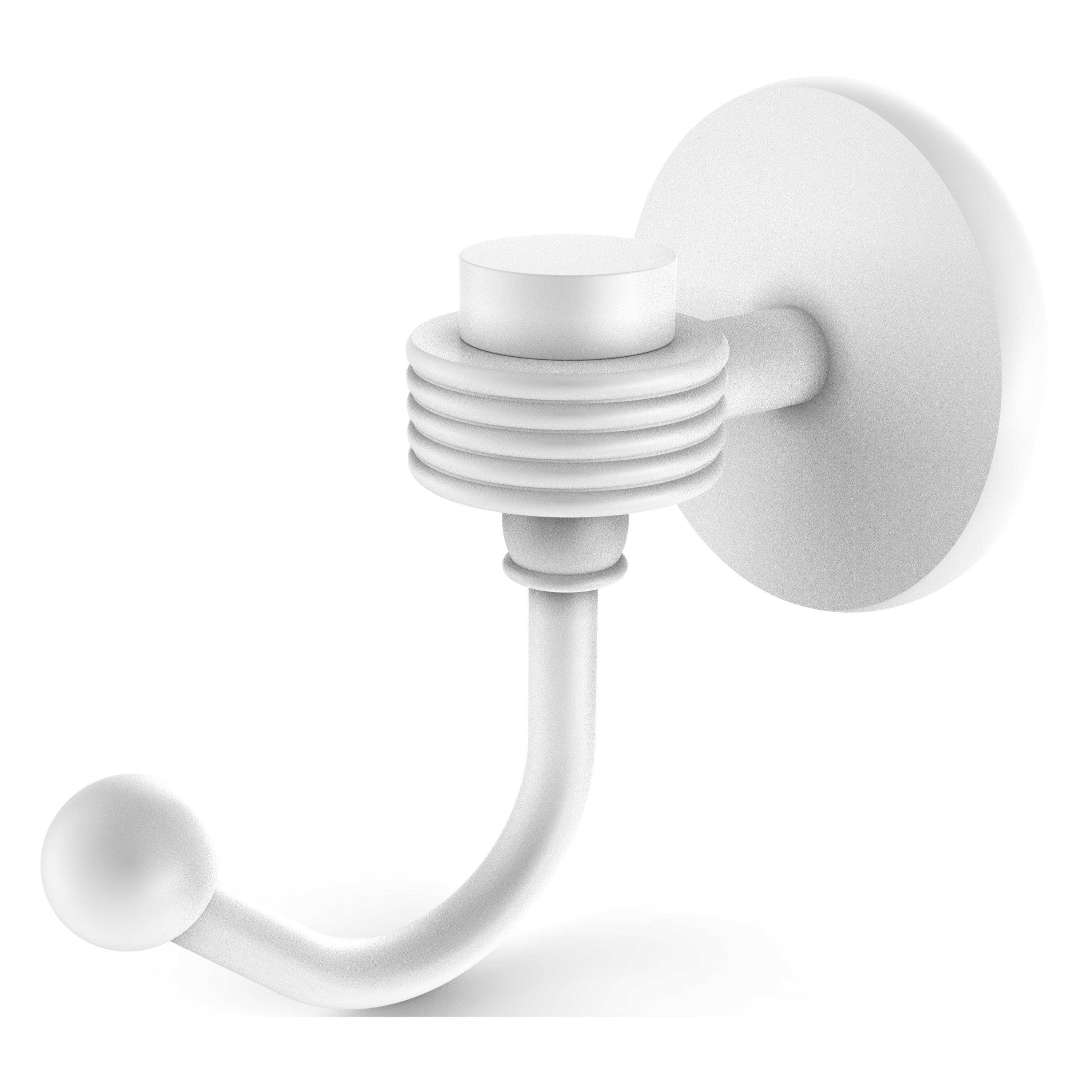Allied Brass 7120G-WHM Satellite Orbit One Matte White Single -Hook Wall mount Towel Hook