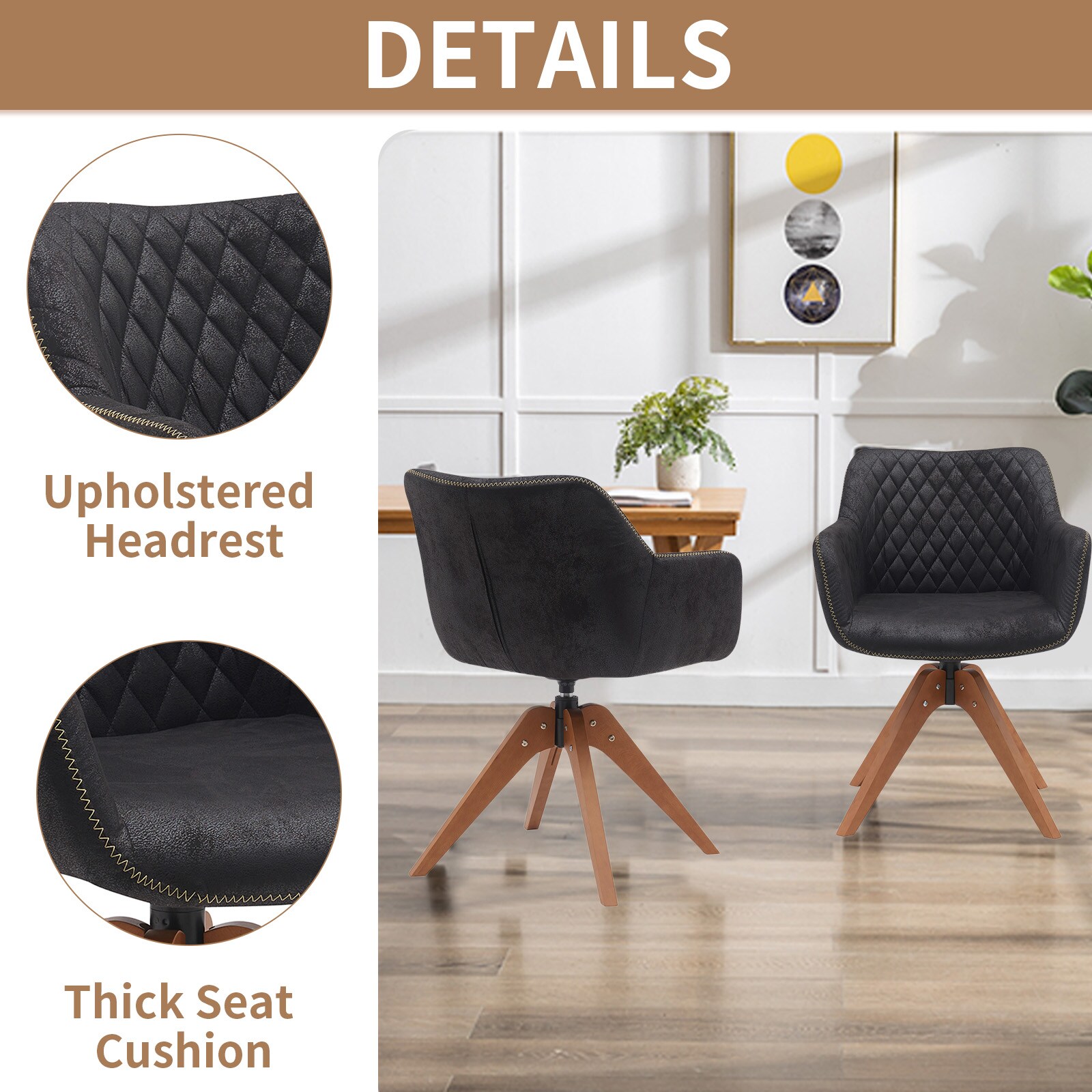 BWE A-9CHAIR-08-B Dining-Chairs - View #2