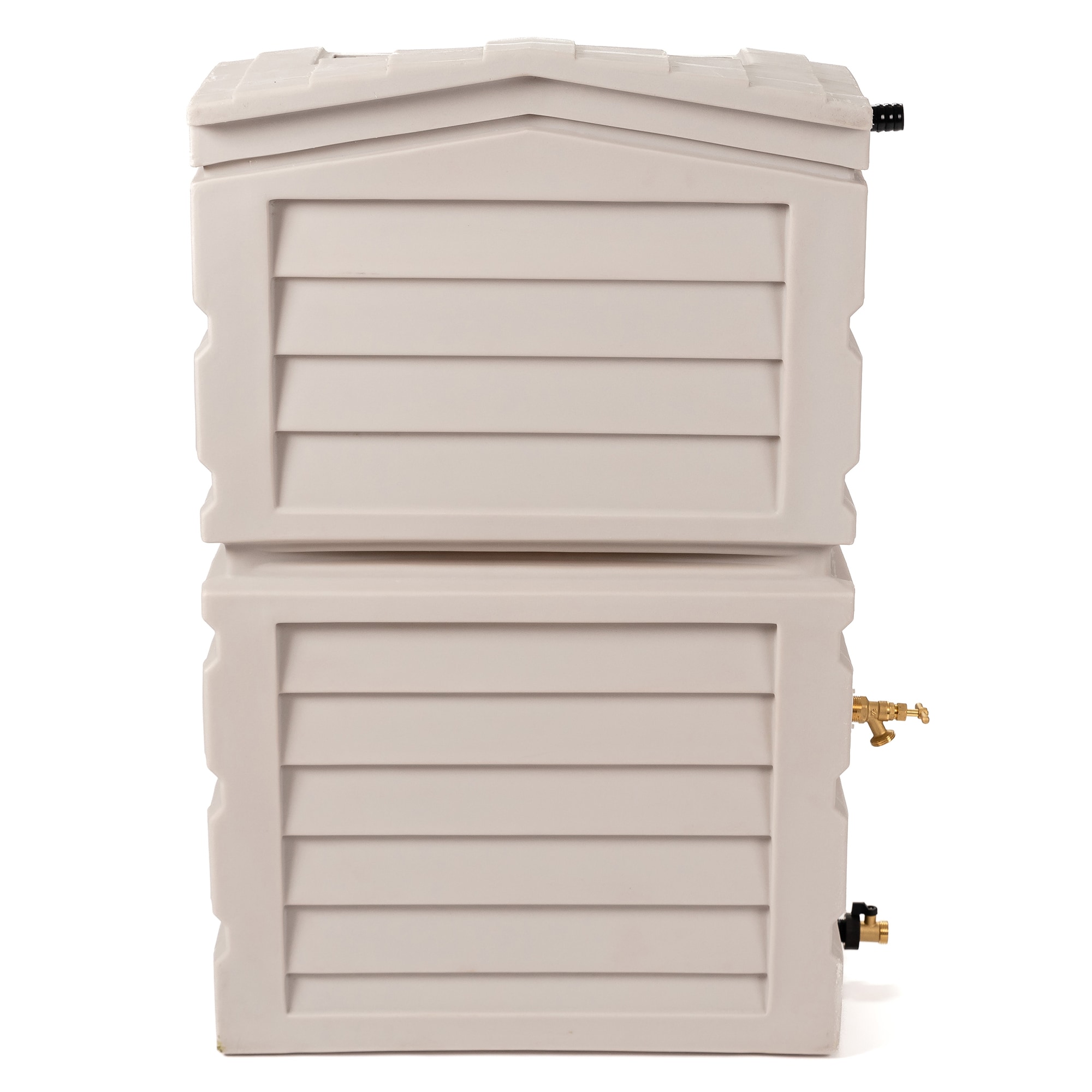 RTS Home Accents 25-Gallon Gray Plastic Rain Barrel Spigot