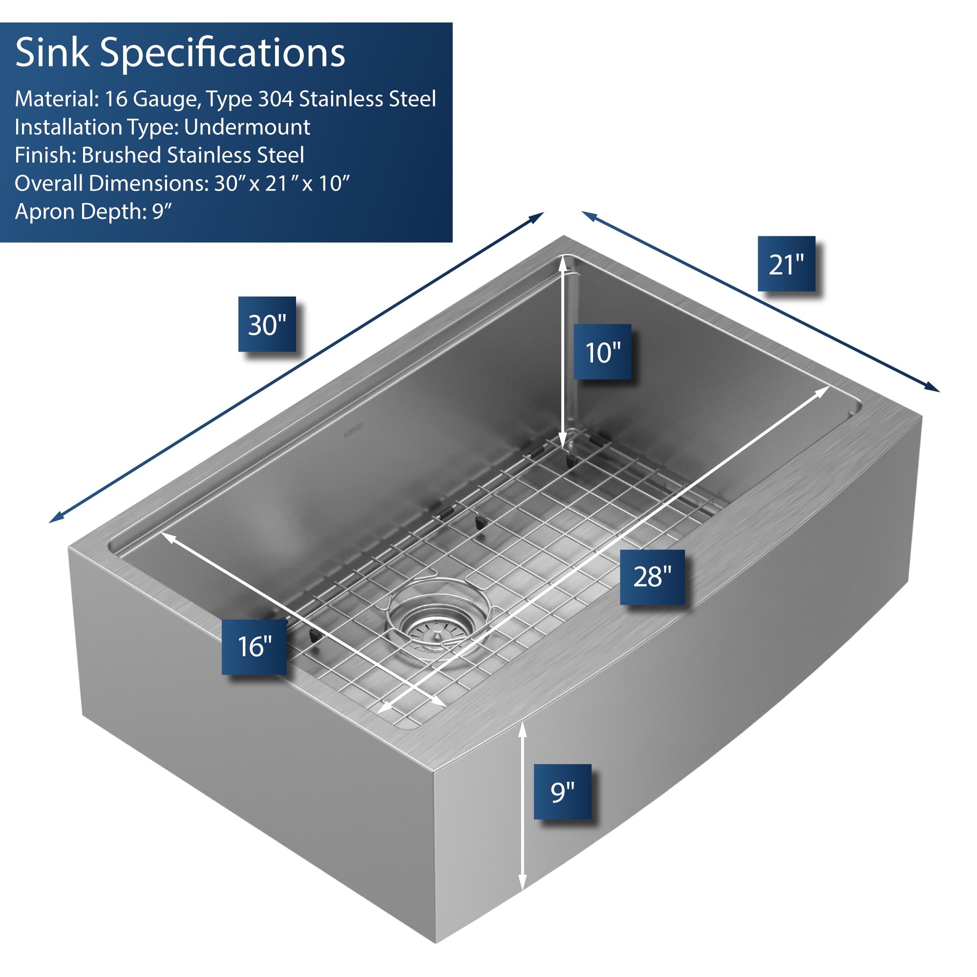 Karran WSA-42-PK1 Kitchen-Sinks - View #3