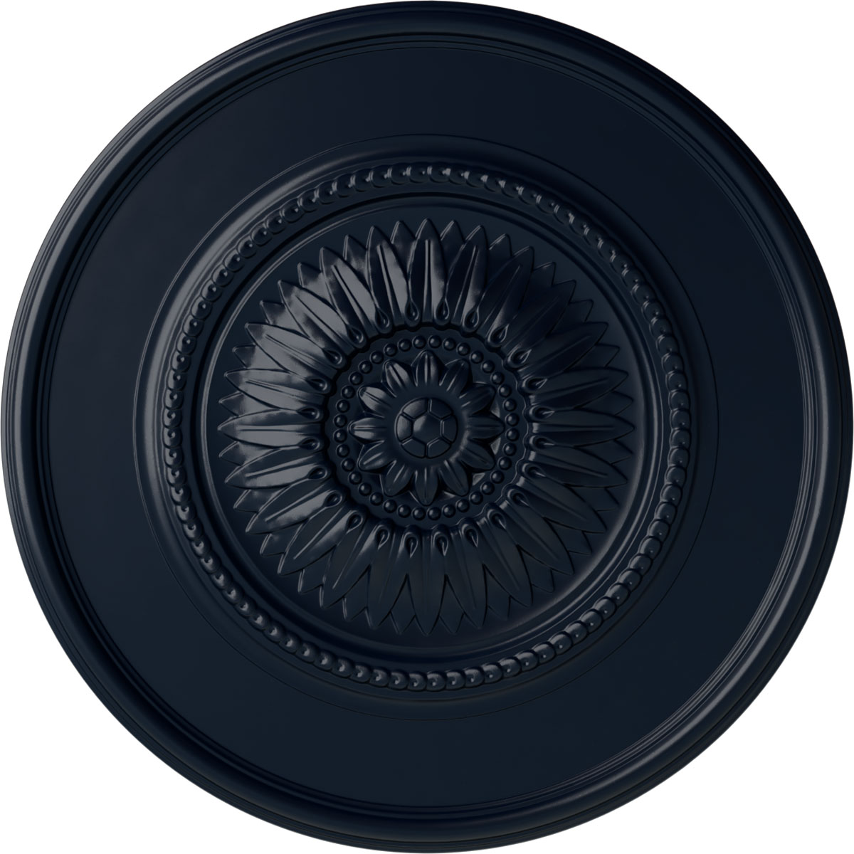Ekena Millwork CM29WGMDF Wigan 29.75-in W x 29.75-in L Painted Midnight Dream Polyurethane Whole Ceiling Medallion