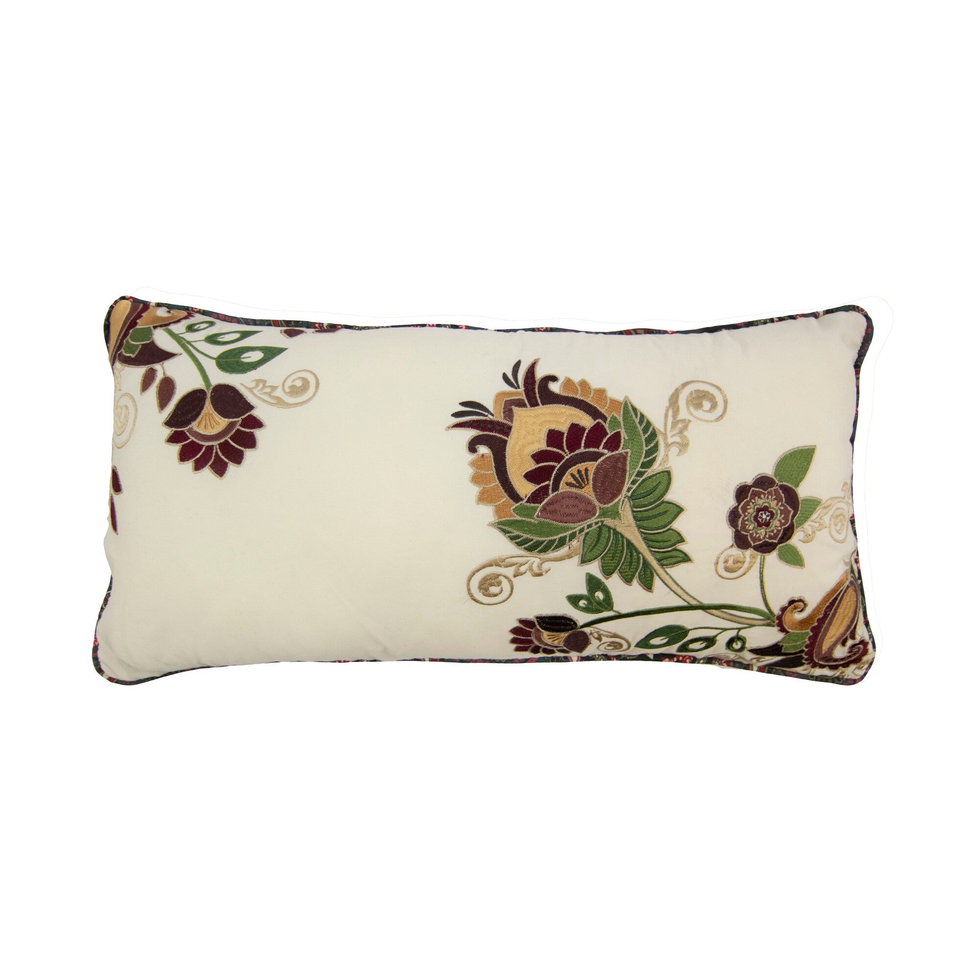 Donna Sharp 11-1/2-in x 23-in Spice Postage Stamp Rectangular Indoor Decorative Pillow