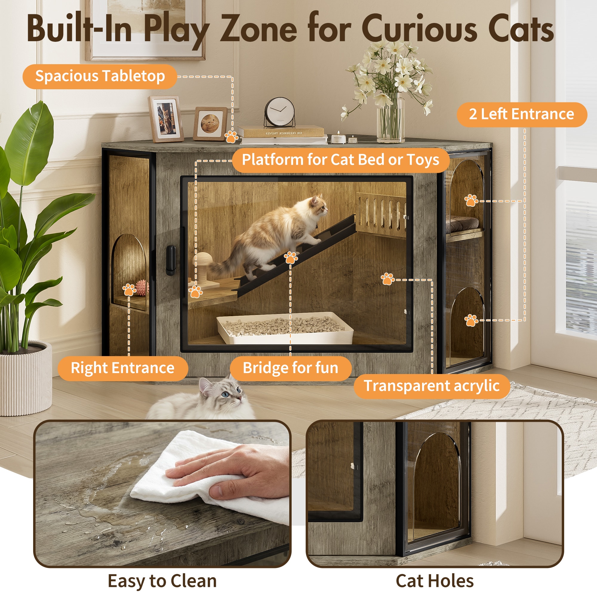 ModernLuxe L3P-N704P402446E Cat-Litter-Box - View #2