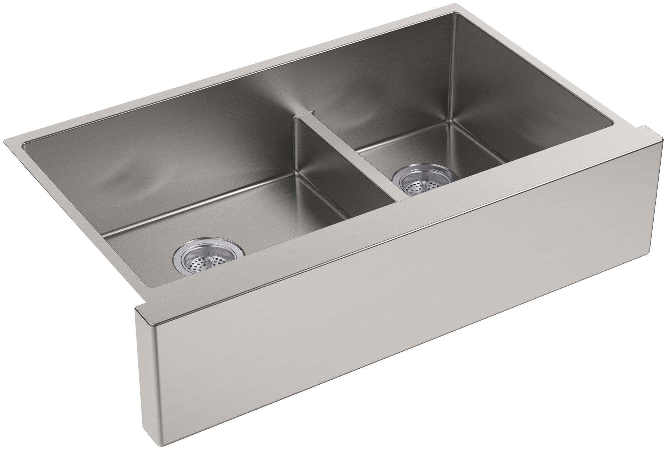 KOHLER Strive Farmhouse Apron Front 35.5-in x 21.25-in Stainless