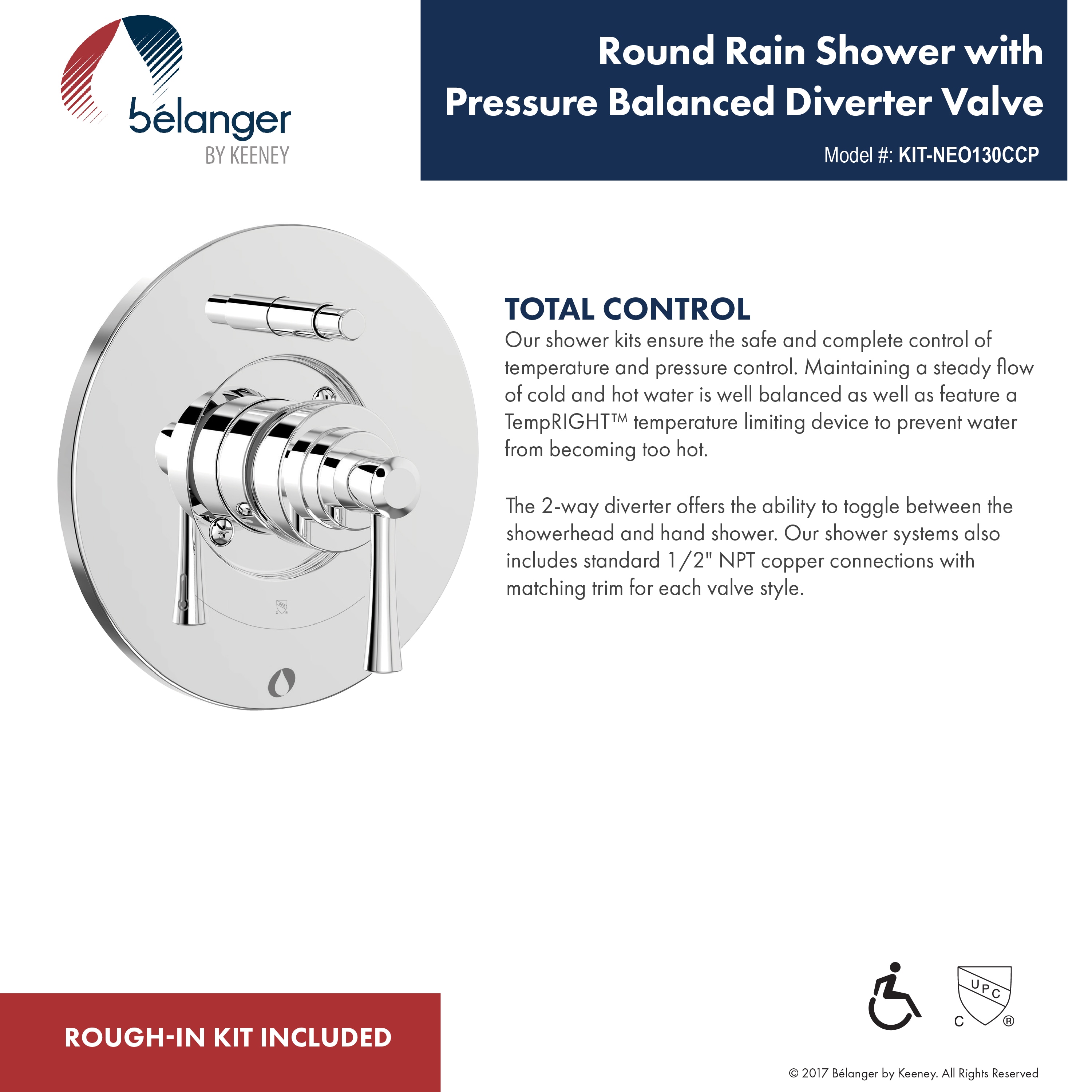 Belanger KIT-NEO130CCP Tub-Shower-Faucets - View #4