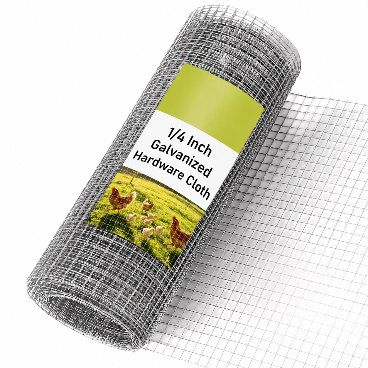 CYIKE  Hardware Cloth 8in x 10ft 1/4 Inch Galvanized Wire Mesh Roll for Chicken Coop Fencing and Garden Enclosures durable home and garden