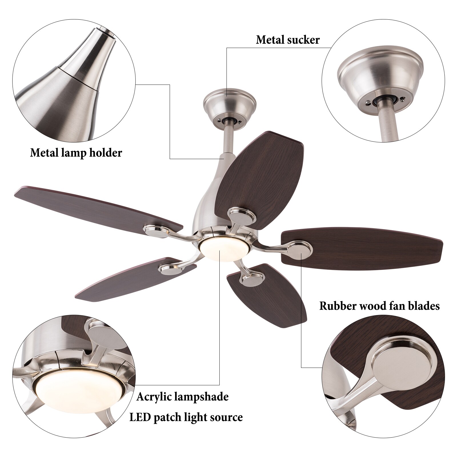 Oukaning JZUCOD-00580099 Ceiling-Fans - View #6