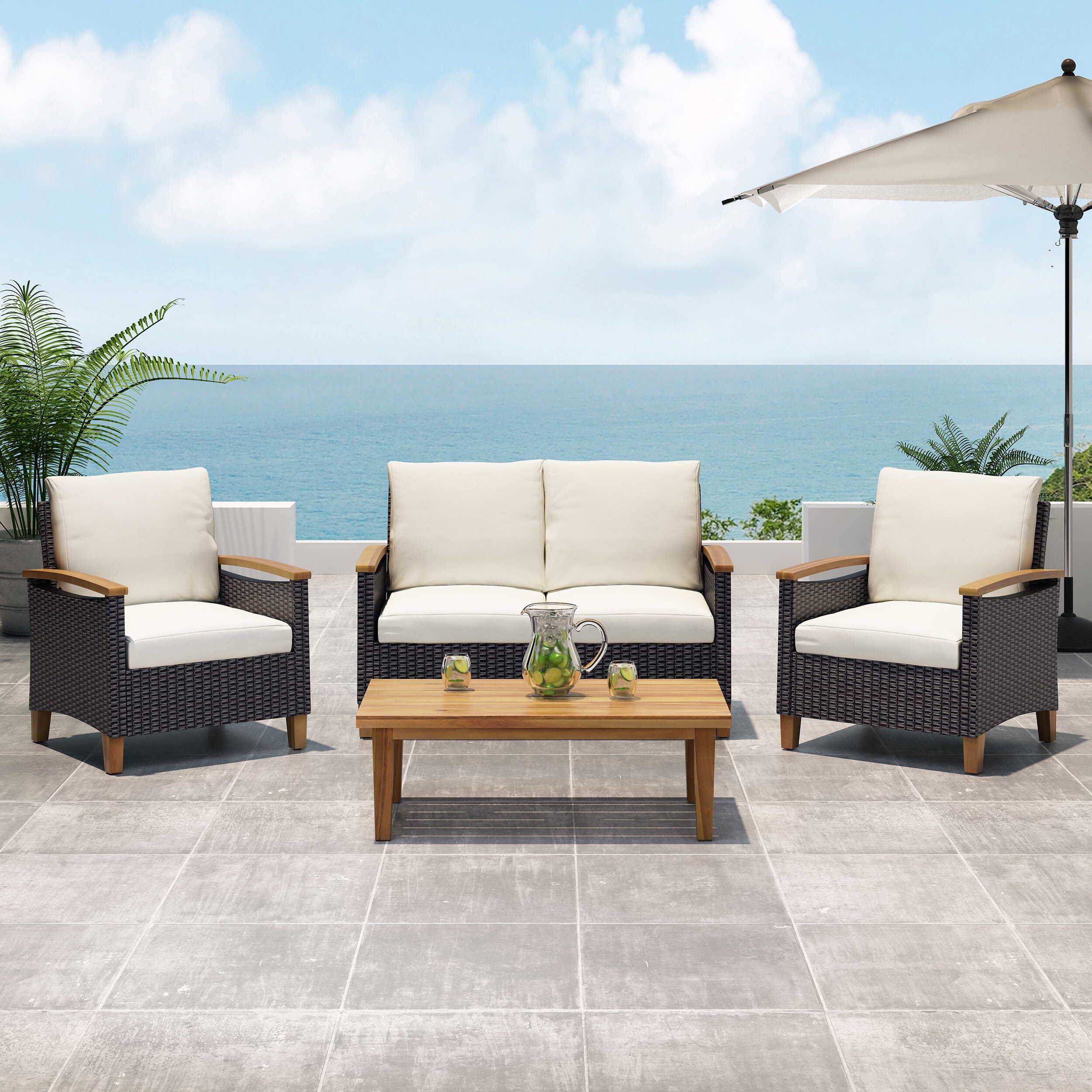 HyperDrop Cart W-6657900BRN Patio-Sofas-Daybeds - View #3