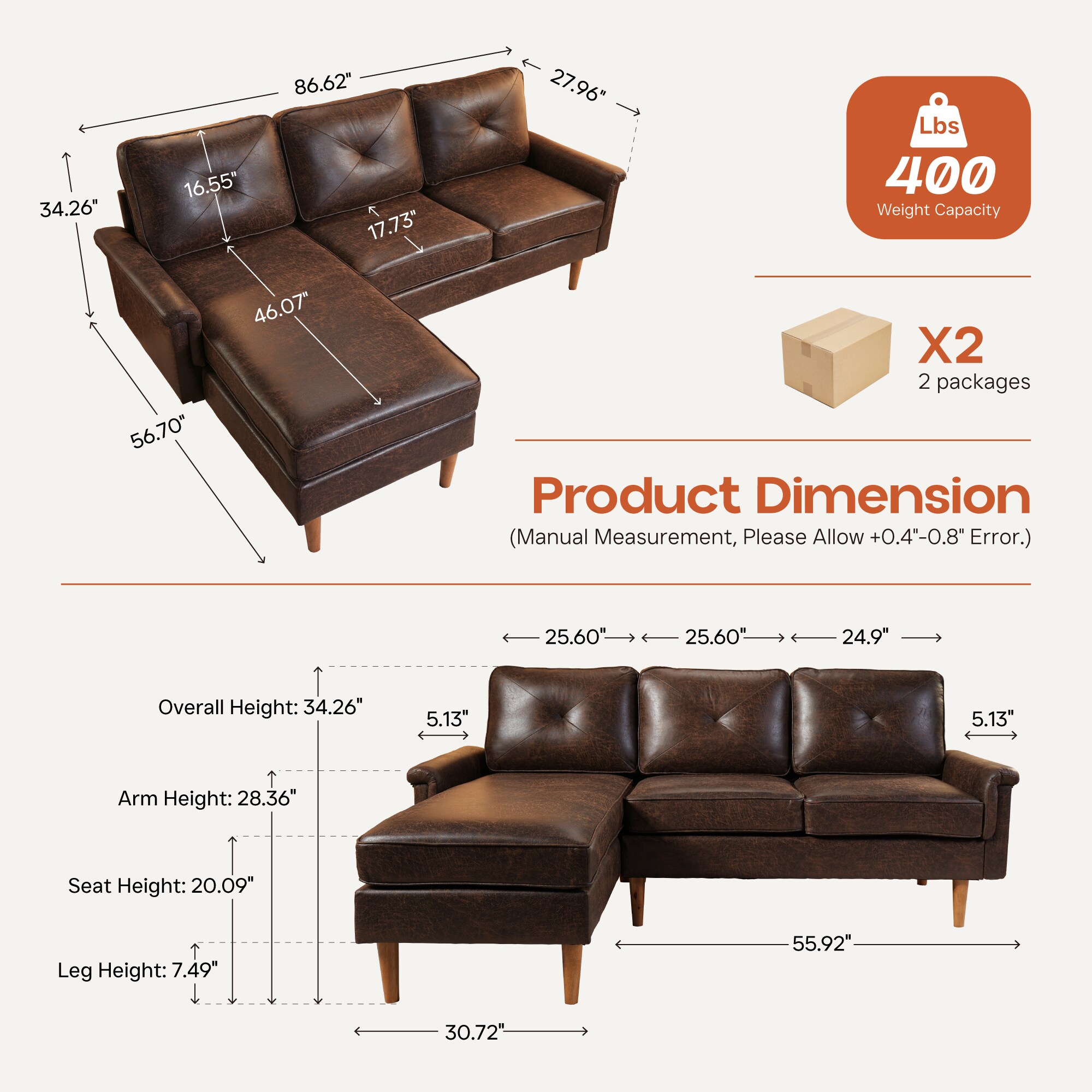 Caodoc L5-NOPL800-4 Sofas-Loveseats - View #2