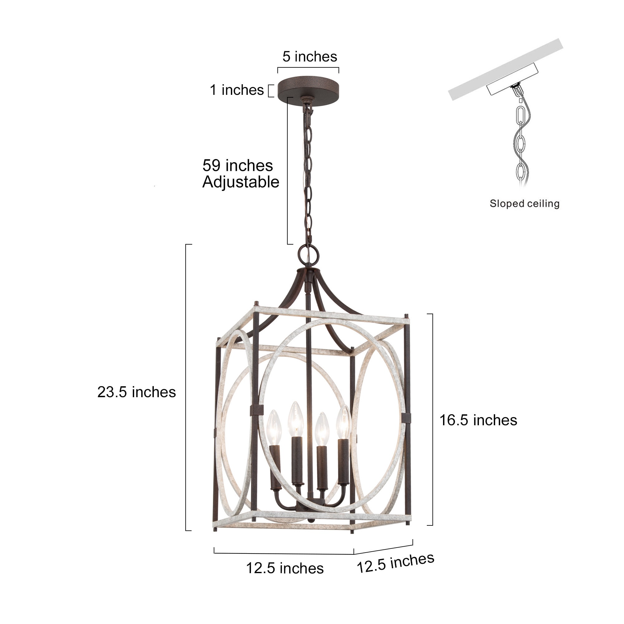 NEW WORLD DECOR QANRAYLWS4105F7 Pendant-Lights - View #5