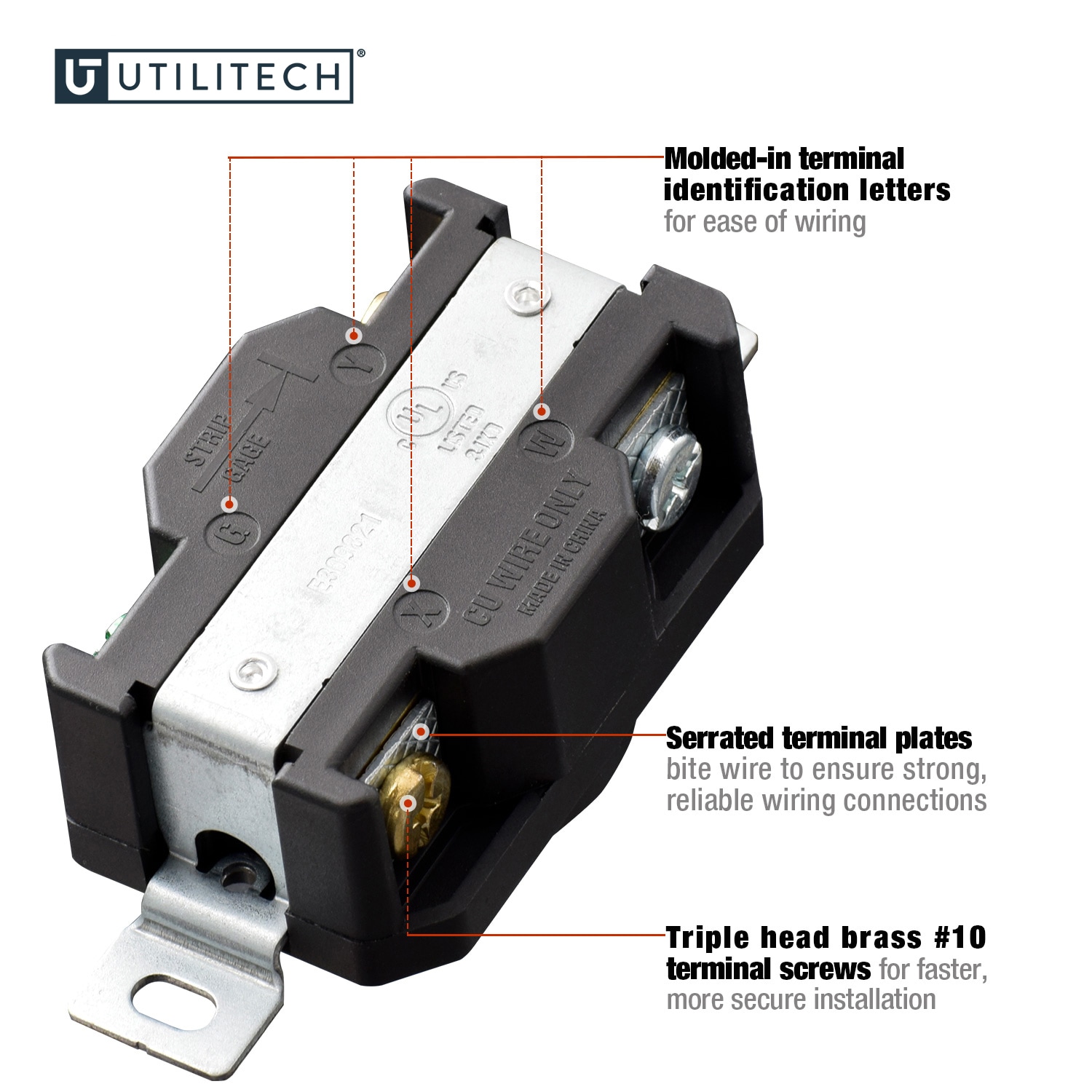 Utilitech L1420RL receptacles - View #4