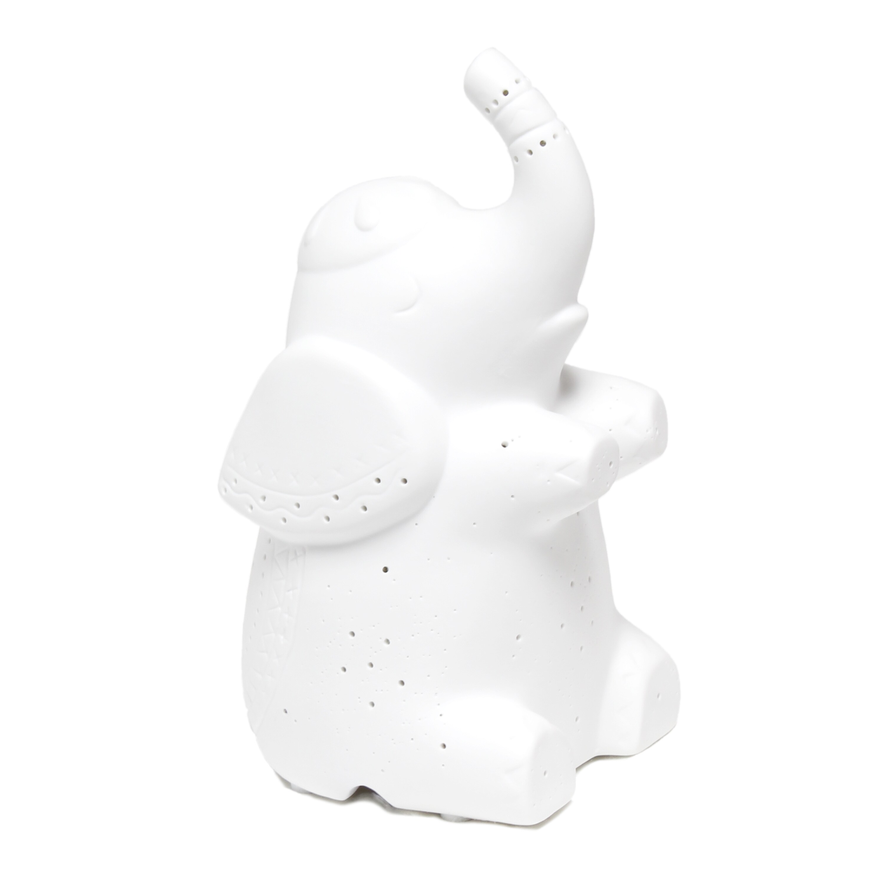 Simple Designs LT3337-WHT Animal Love 8.18-in White LED Table Lamp with