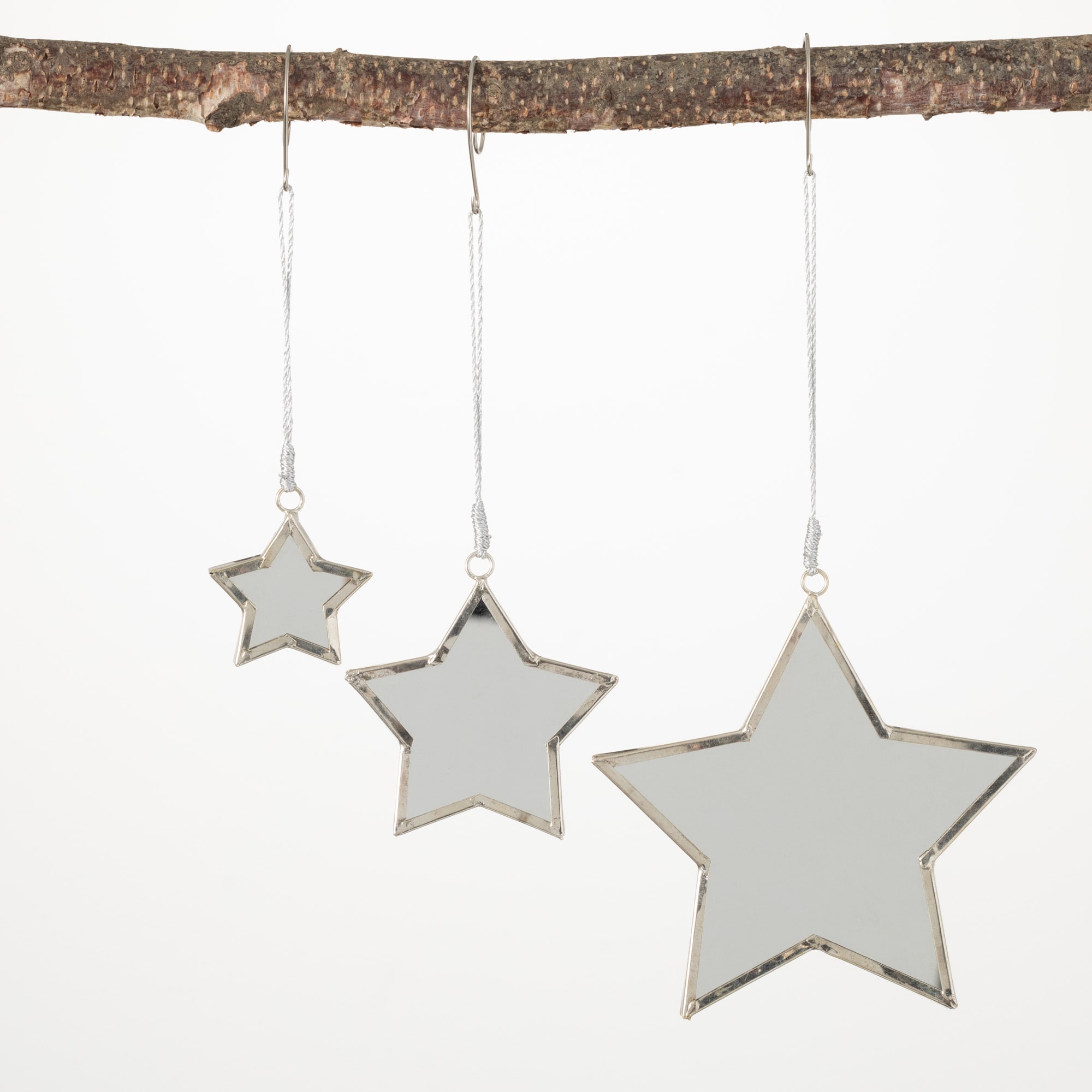 Sullivans OR10758 3 -Pack Clear Star Standard Indoor Ornament set