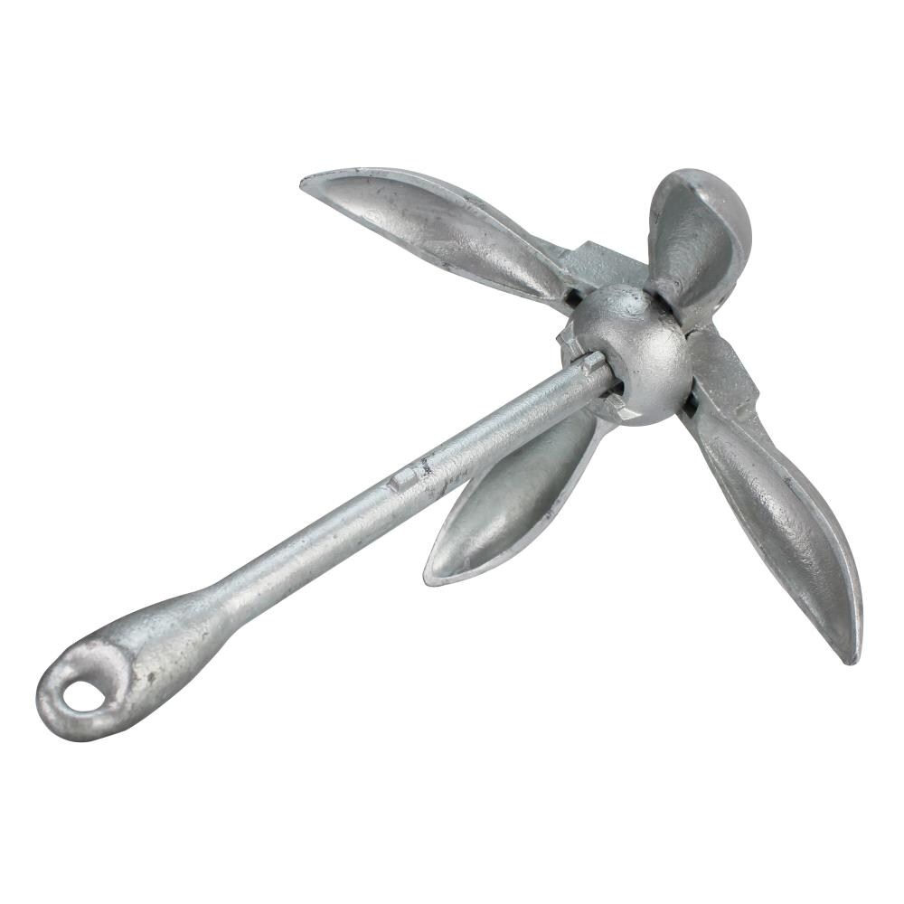 Extreme Max BoatTector Galvanized Folding/Grapnel Anchor- 9 -lbs at ...