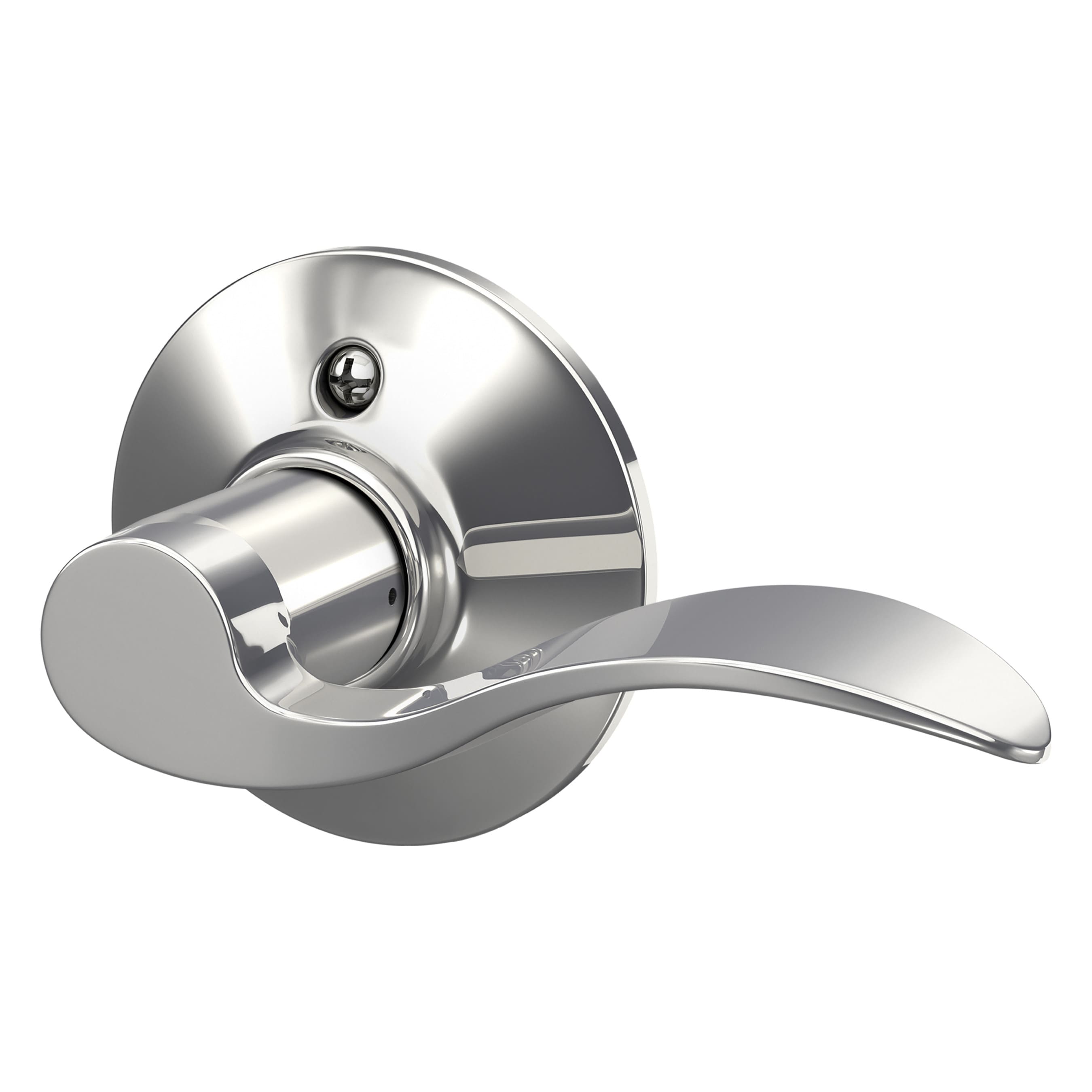 Schlage F170 ACC RH 625 F170 ACC RH Accent Polished Chrome Interior Hall/Closet Dummy Door Handle