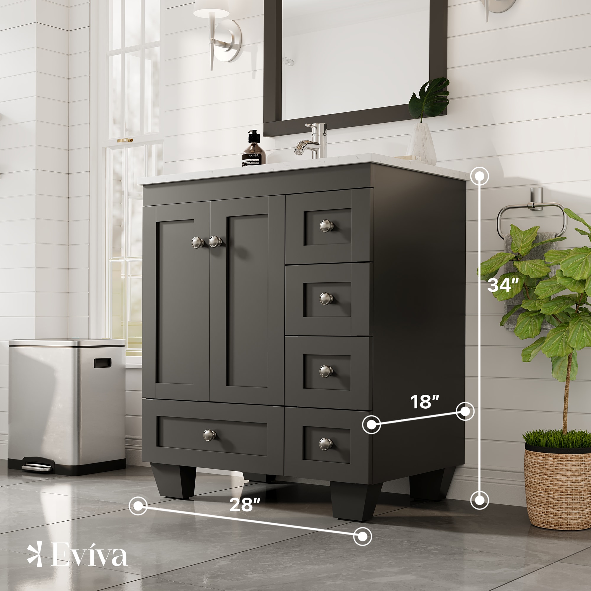 Eviva EVVN30-28X18ES-Q Bath-Vanity-Combo - View #2