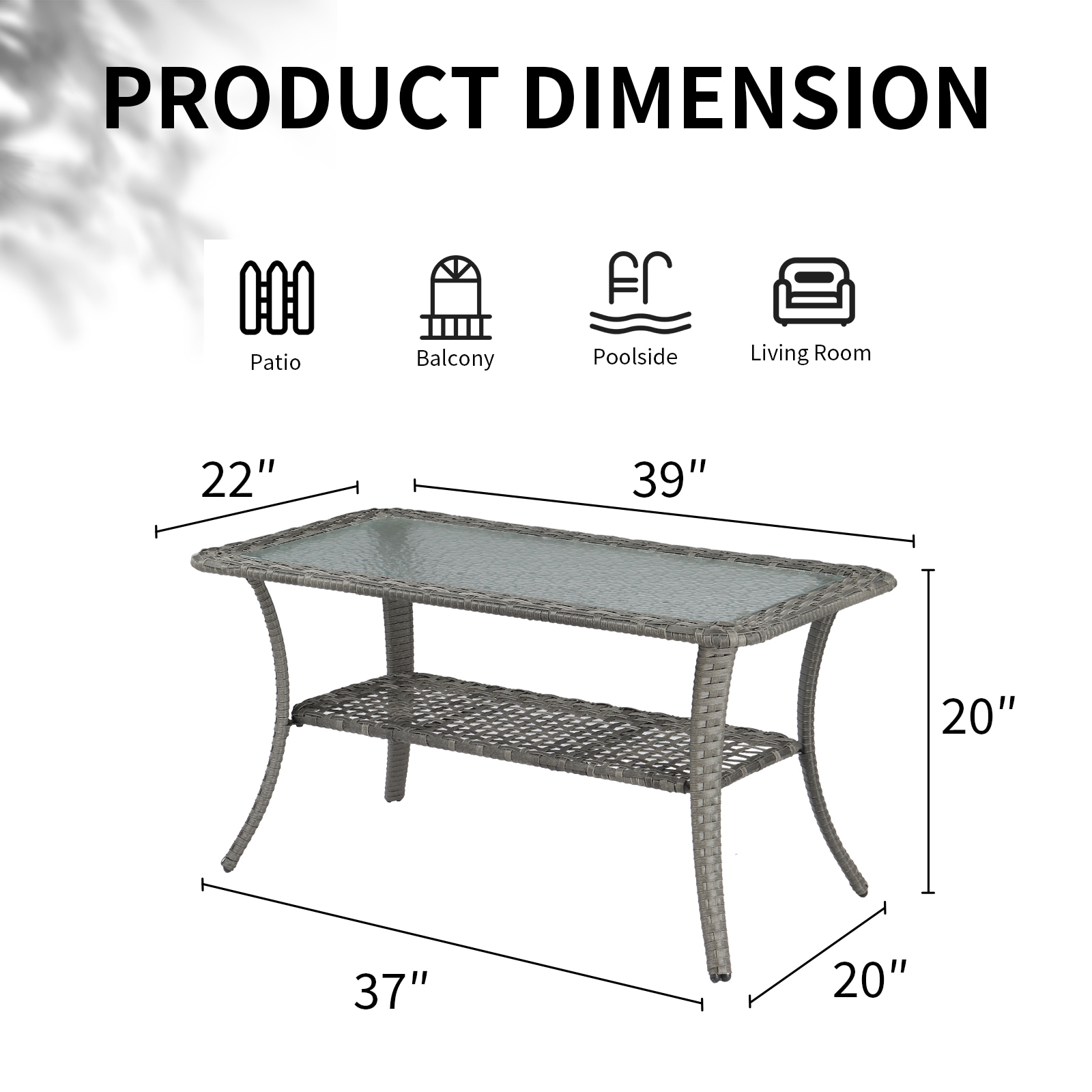 Winado LO1G56001132 Patio-Tables - View #6