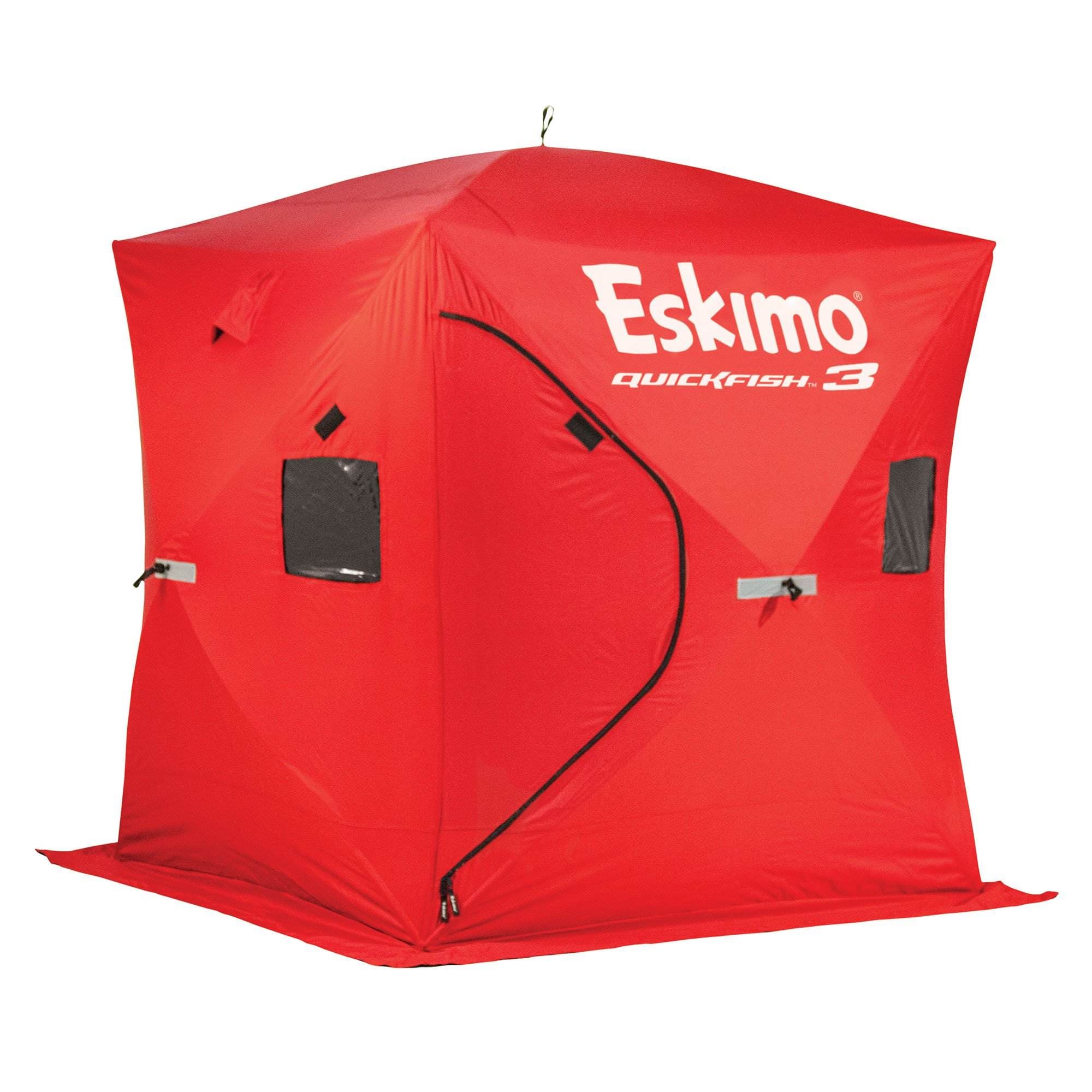 Eskimo Red Cordura Fishing Rod Set - Quick Setup, Lightweight, Wind  Resistant - 1 Pack in the Fishing Equipment department at