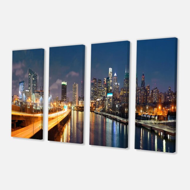 Designart 28-in H x 48-in W Landscape Print on Canvas in the Wall Art ...