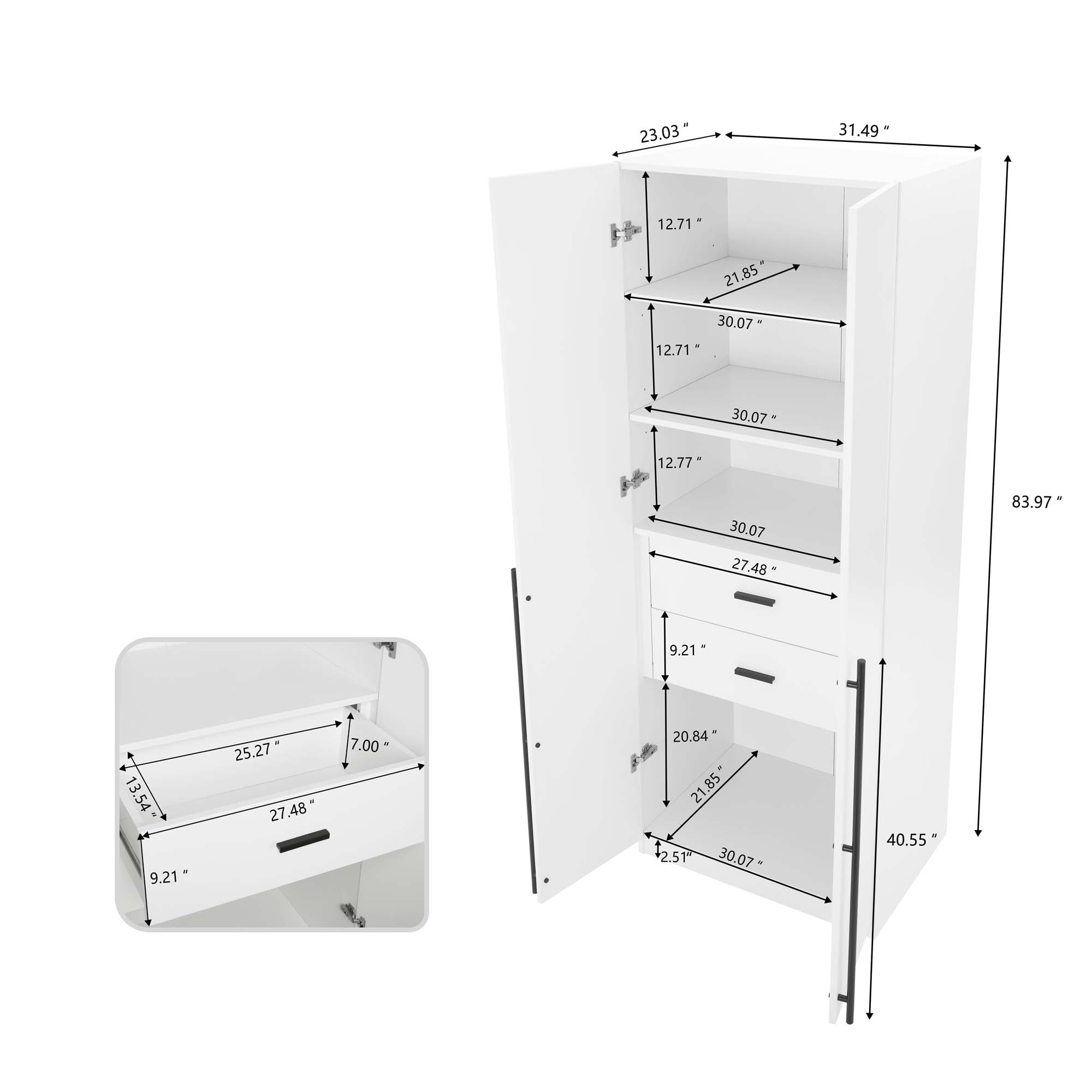 Manhattan Comfort 3-WC00123-WH Bedroom-Sets - View #3