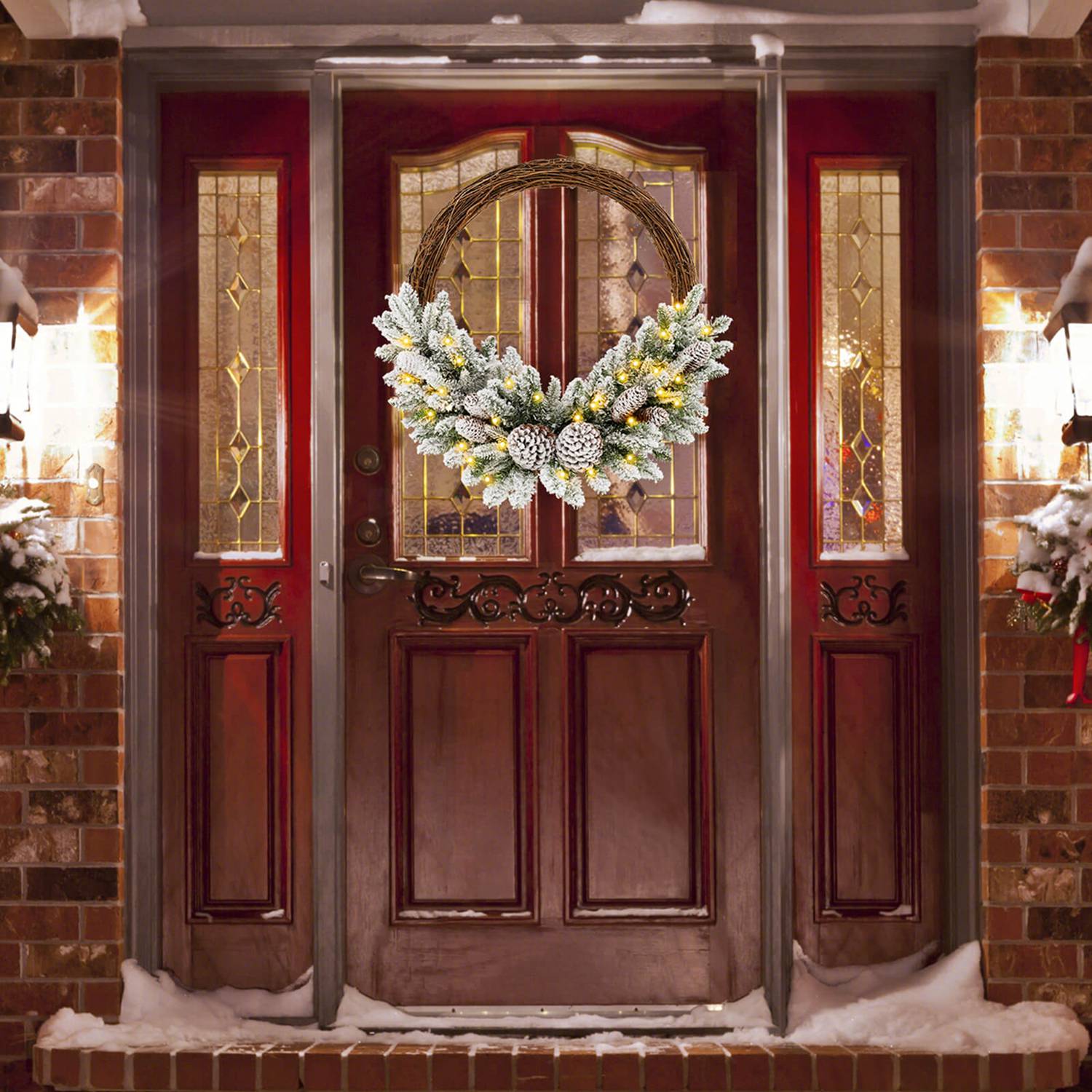 Costway HCST04108 Artificial-Christmas-Wreaths - View #4