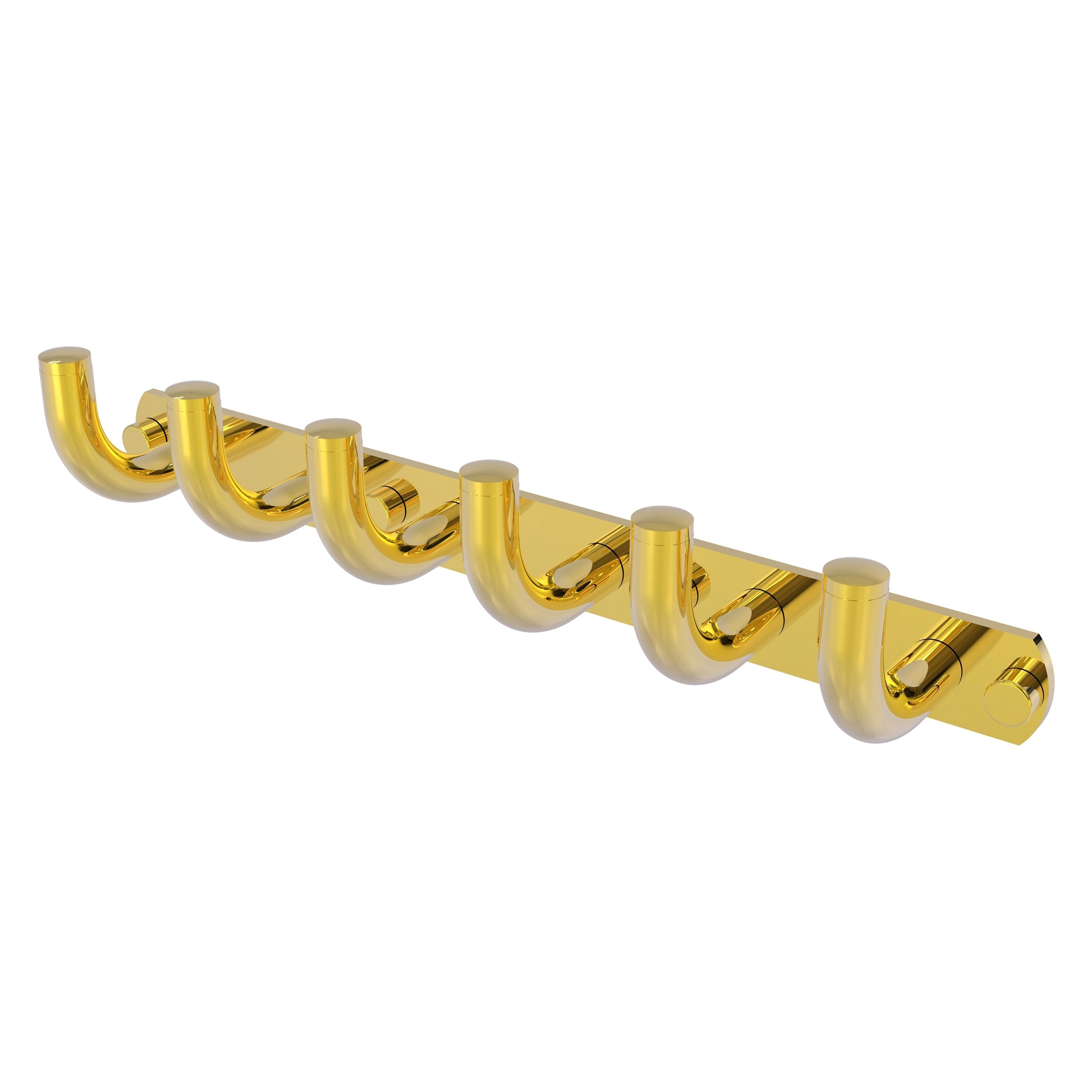 Allied Brass RM-20-6-PB Remi Polished Brass 6 -Hook Wall mount Towel Hook