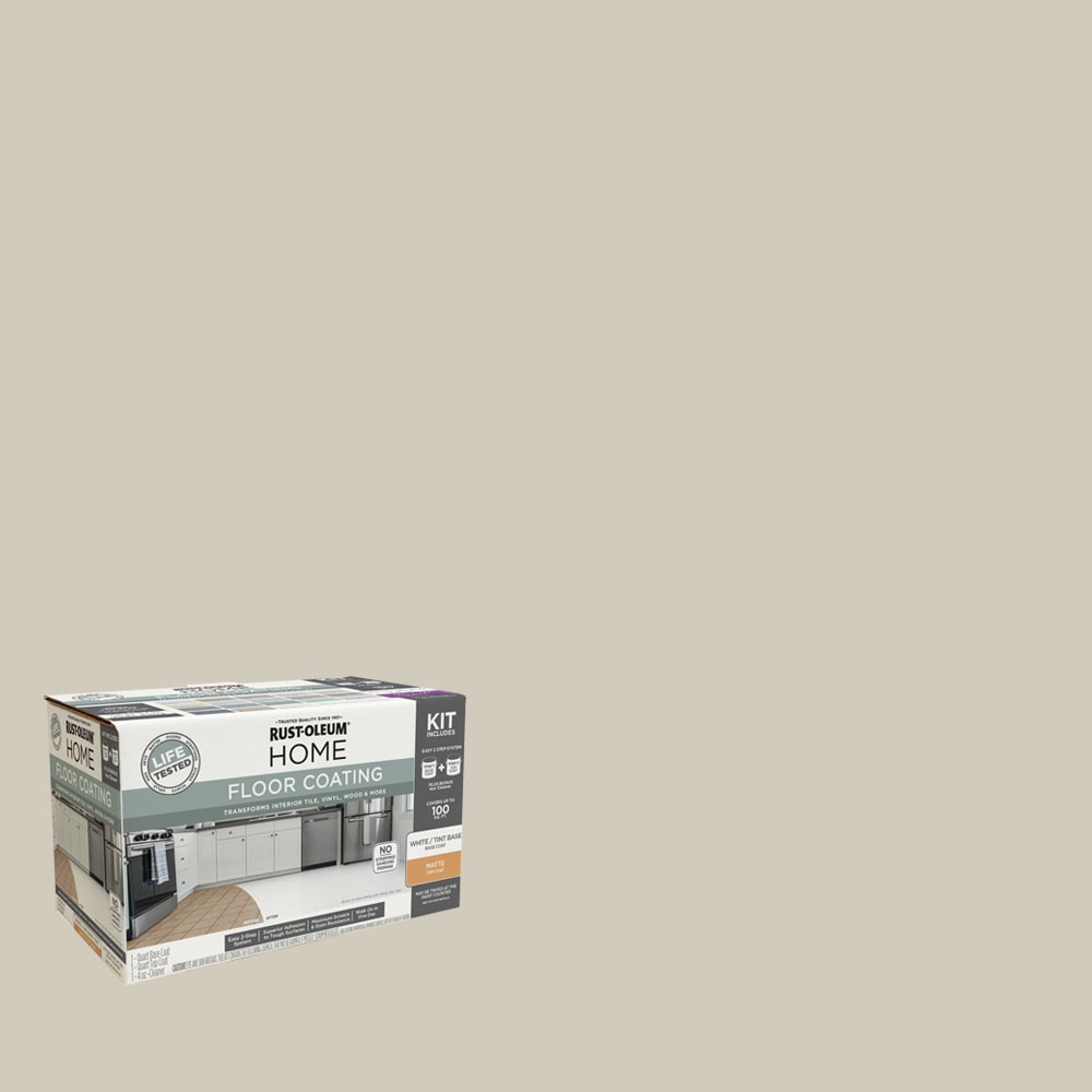 Rust-Oleum 363678T Home Floor Coating Cake Batter Matte Interior Porch and Floor paint ( Kit )