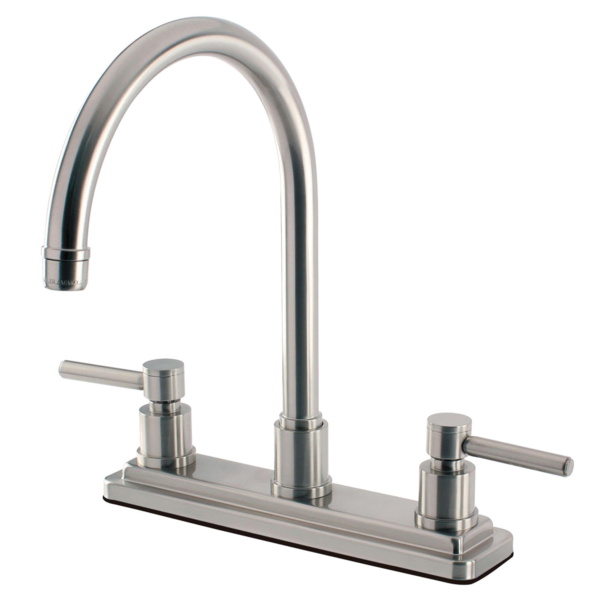 Elements of Design ES8798DLLS Concord Satin nickel Double Handle Deck-mount Kitchen Faucet (Includes Deck Plate)
