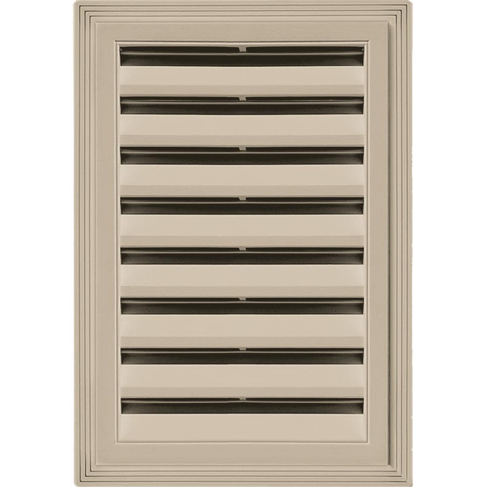 Builders Edge 120061218085 12-in x 18-in Clay Rectangle Vinyl Gable Louver Vent