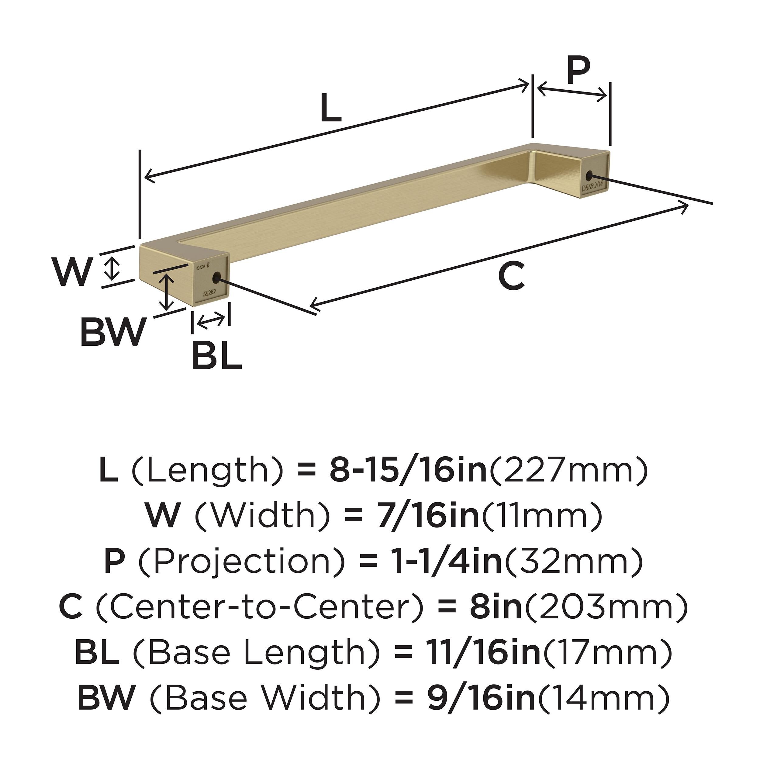 Amerock BP55282BBZ Cabinet-Pulls - View #5