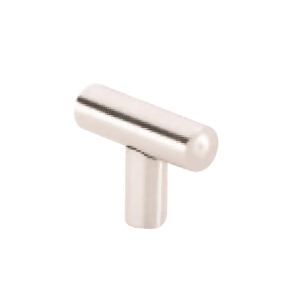 Siro Designs 45-161 European Railing Bright Chrome Cylindrical Contemporary Cabinet Knob