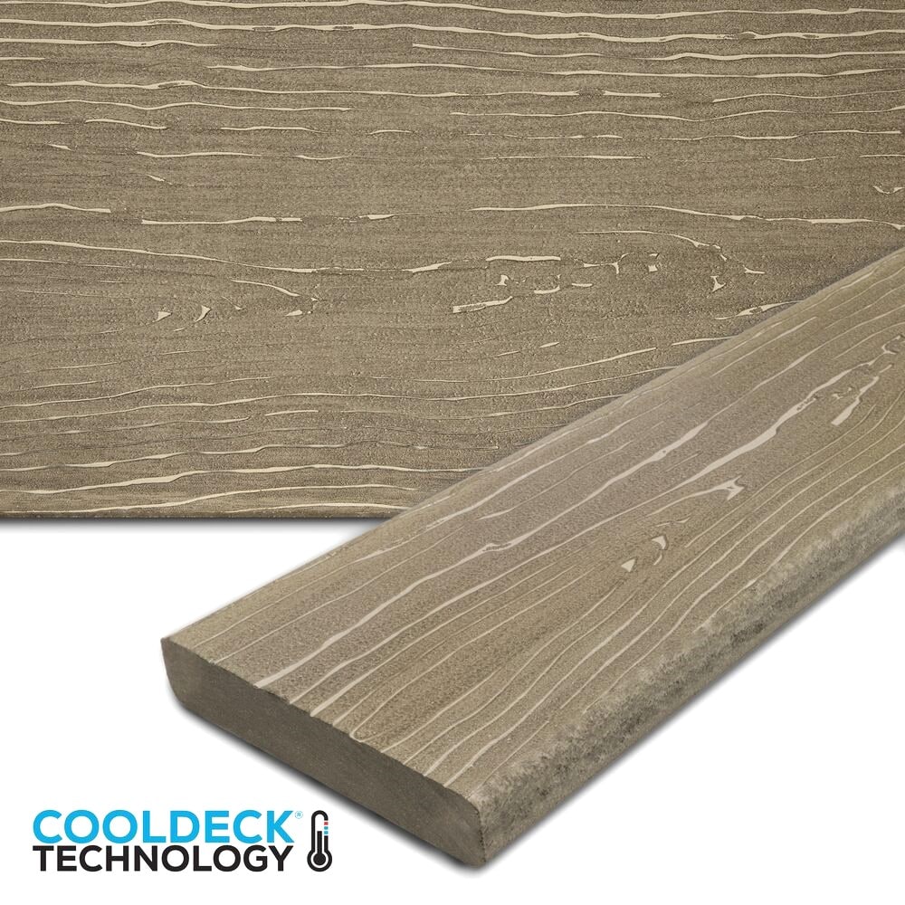 MoistureShield 13550617 Vision 1-in x 6-in x 20-ft CoolDeck Mochaccino Solid edge Composite Deck board