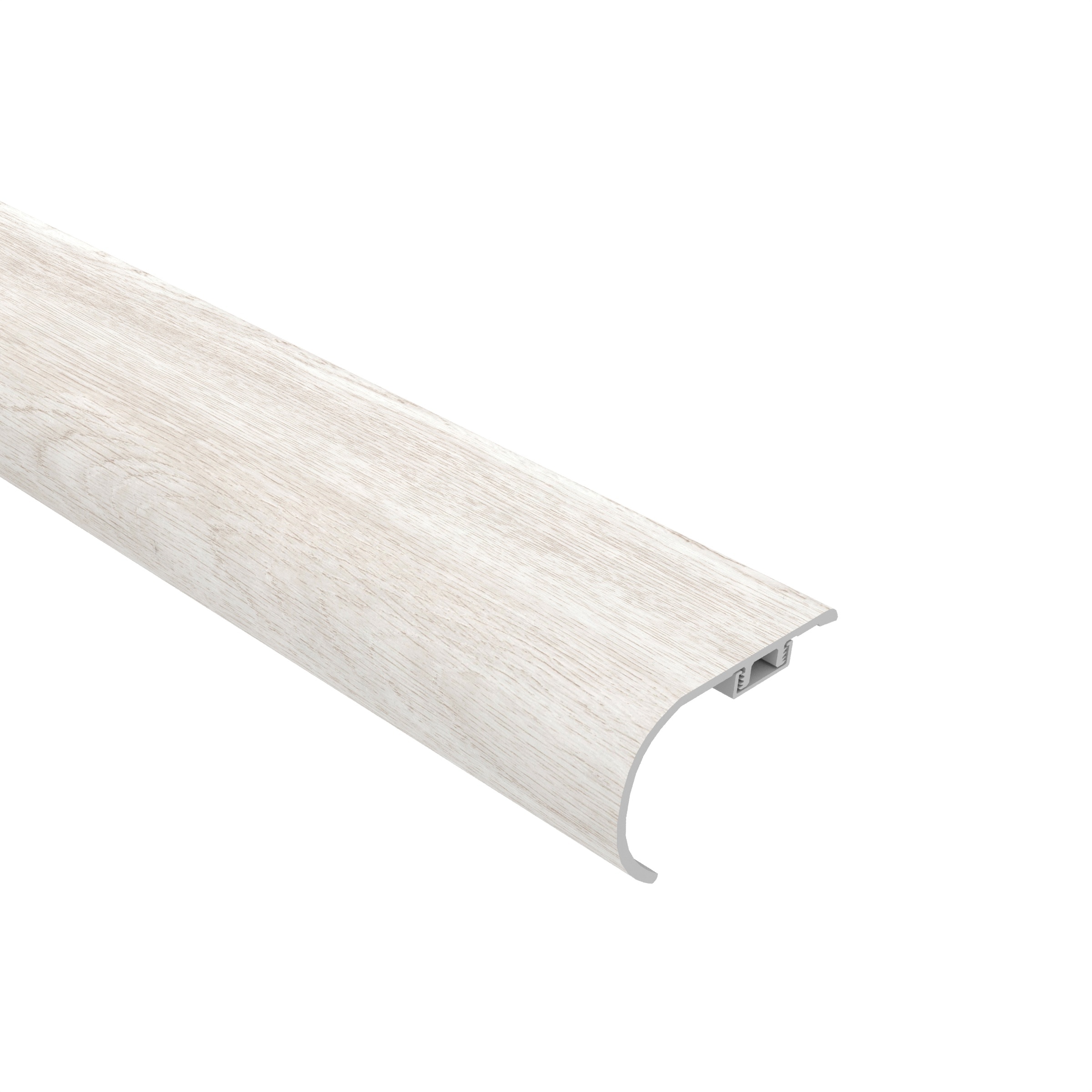 CALI 7902600514 Vinyl Longboards 2.17-Inches x 72.83-Inches x 1.57-Inches Saltwater Oak Prefinished Vinyl Oak Overlap Stair Nosing