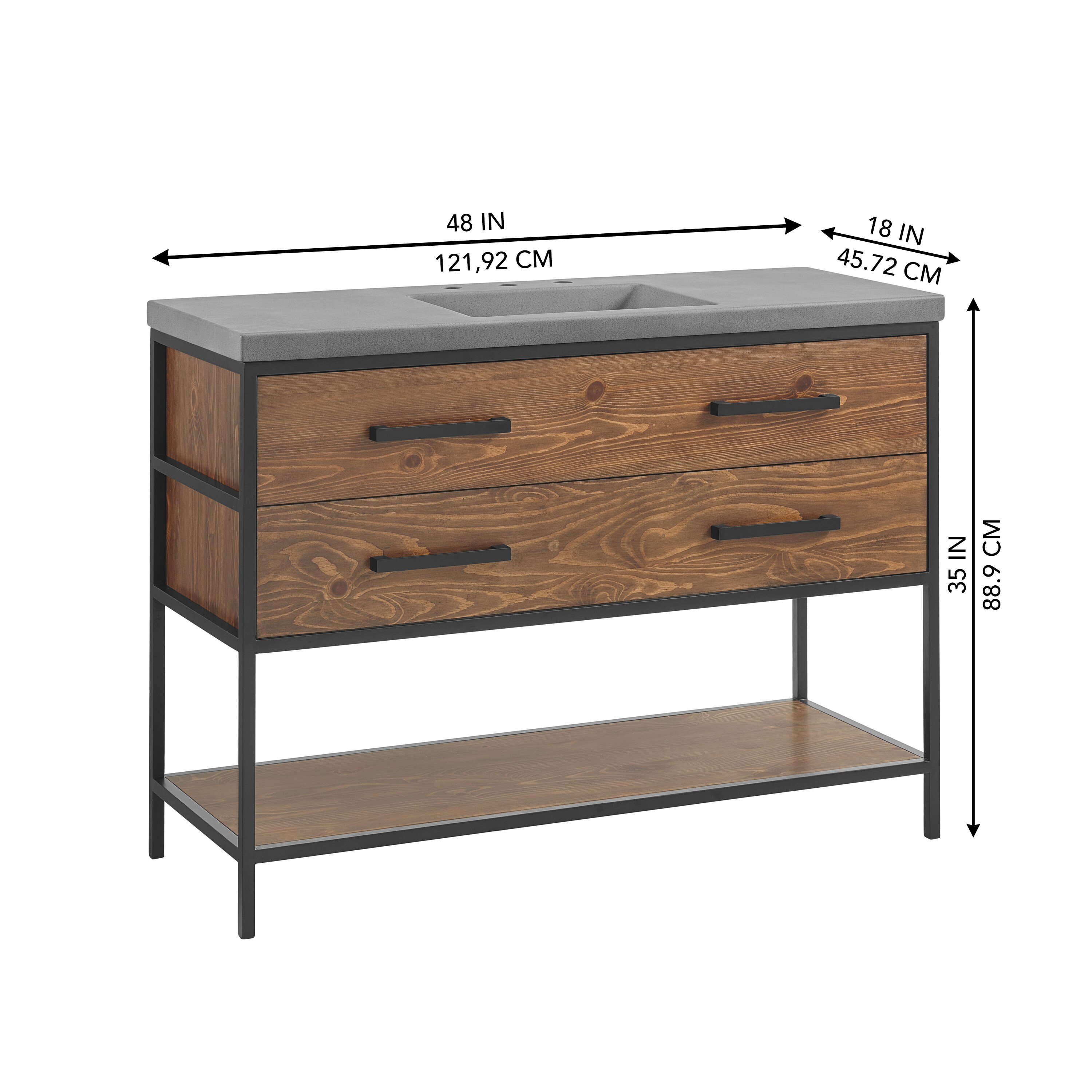 allen + roth 1650VA-48-285 Bath-Vanity-Combo - View #2