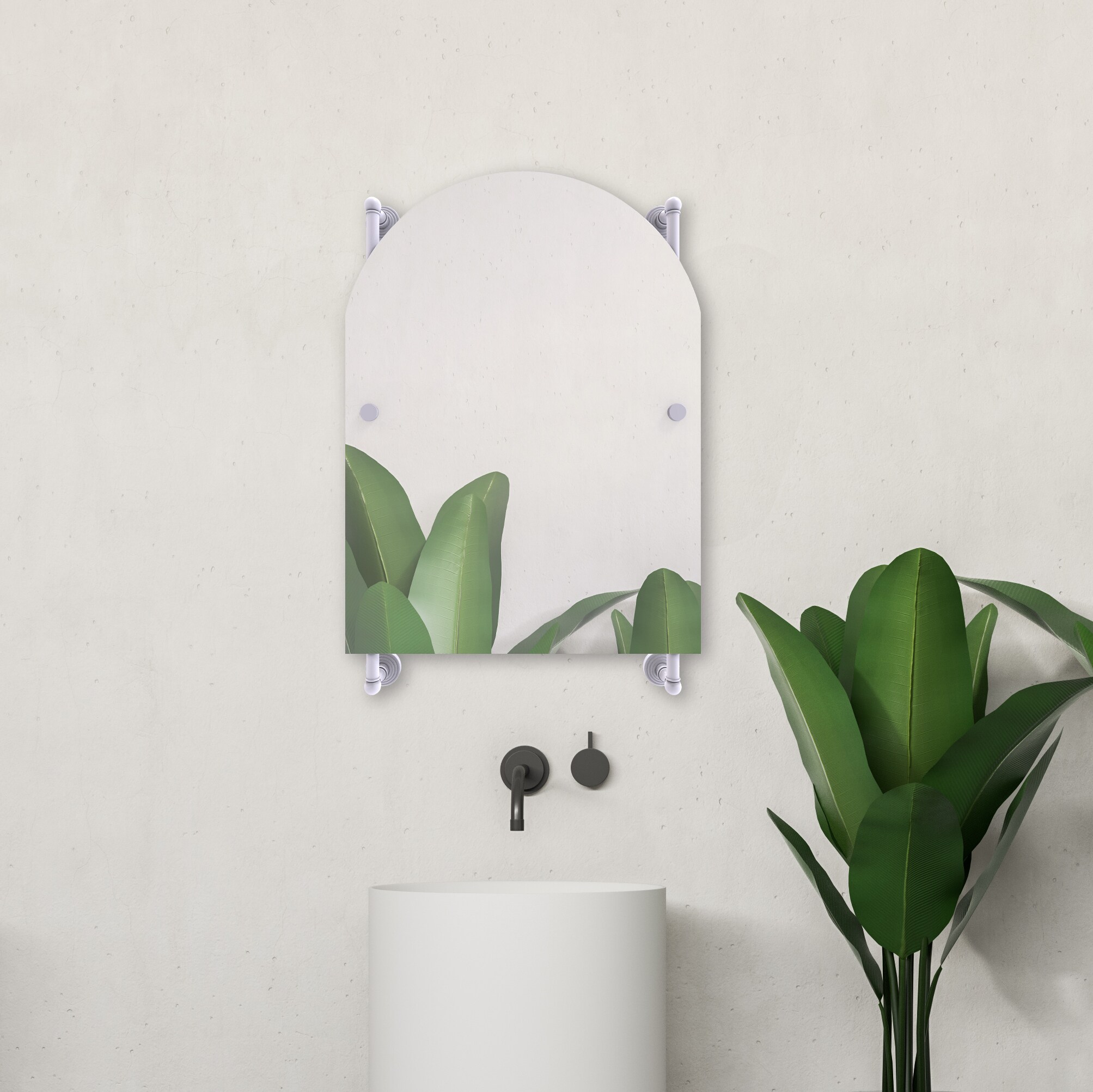 Allied Brass WP-27-94-WHM Framed-Bath-Mirrors - View #3