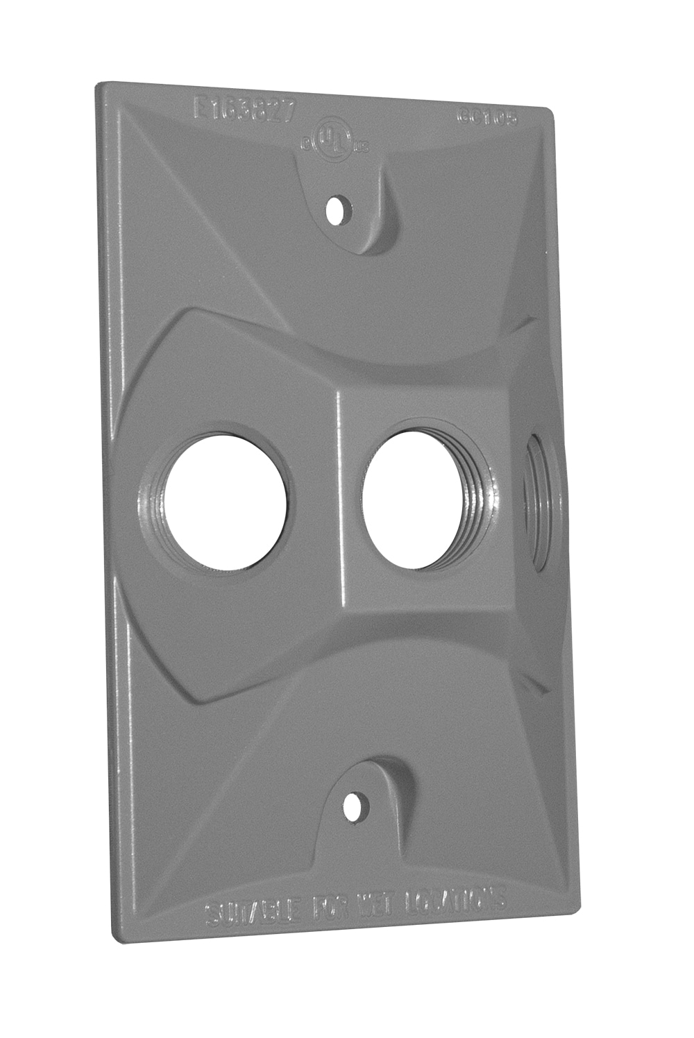 Sigma Engineered Solutions 1Gang Rectangle Gray Metal Weatherproof Electrical Box Cover in the