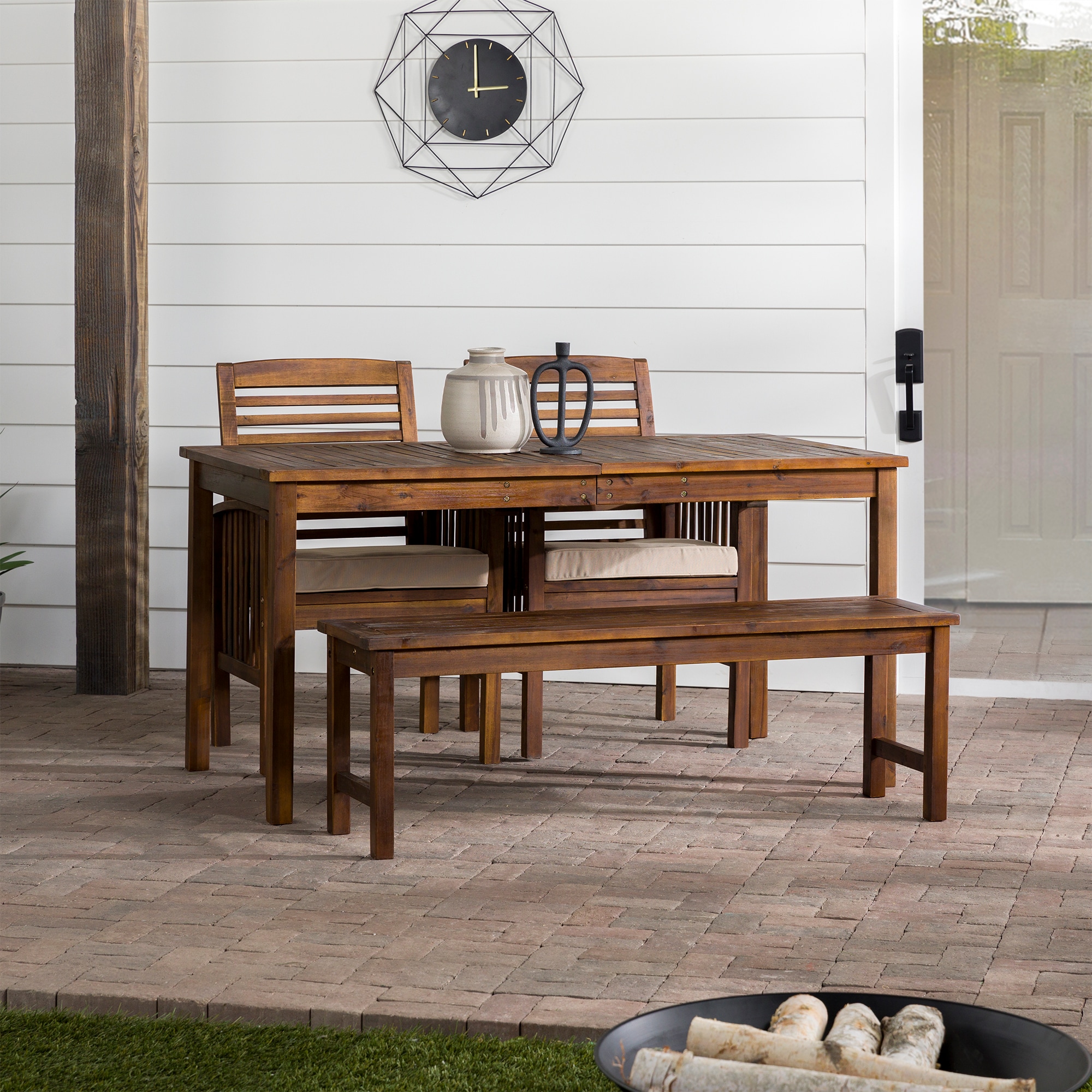Walker Edison LWW4SDTDB Patio-Dining-Sets - View #3