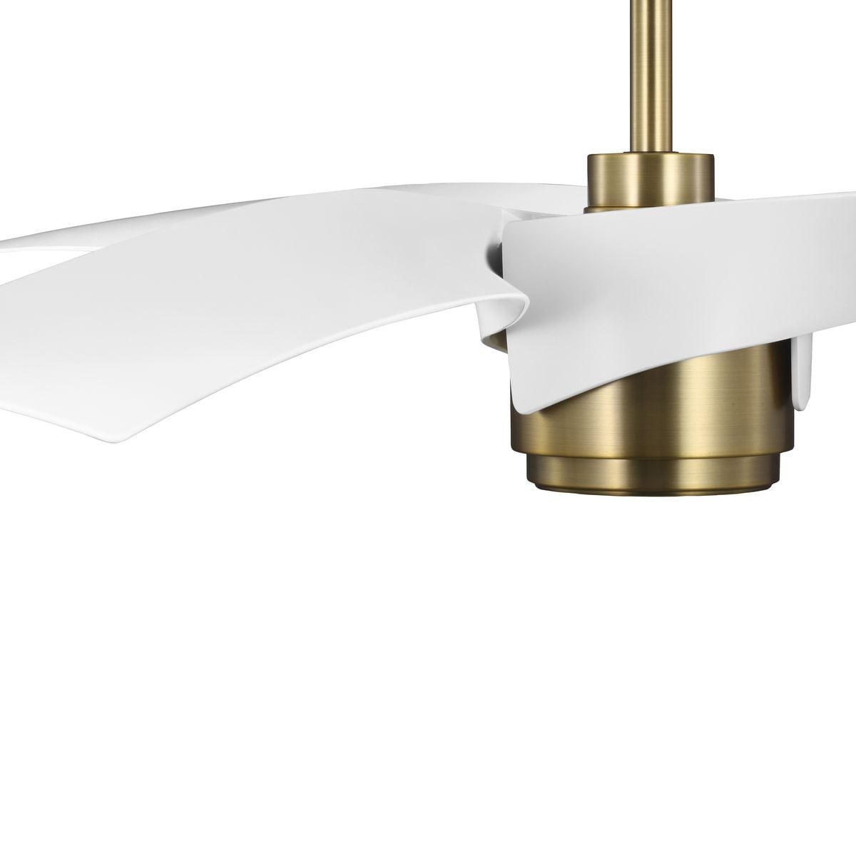 Vintage Brass 60" Ceiling Fan with LED Light and Remote