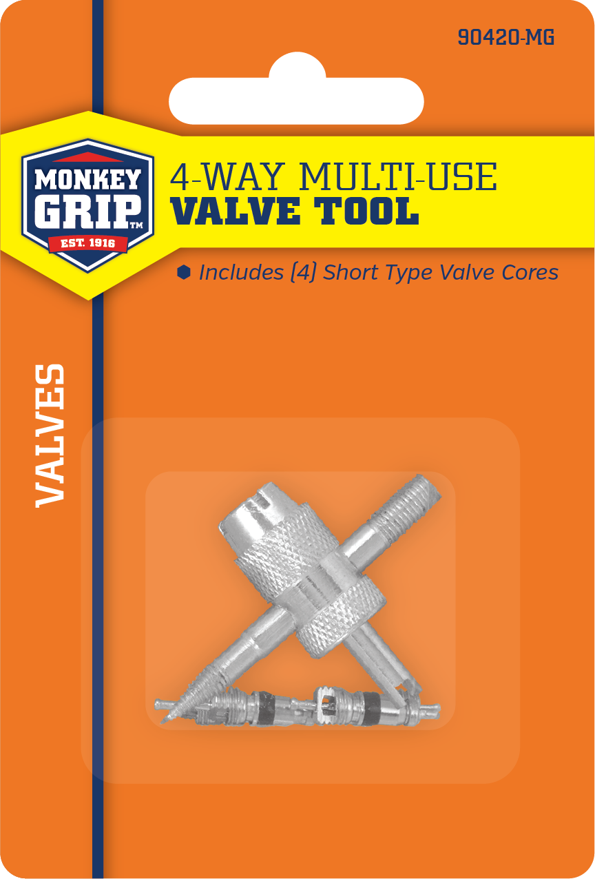  KEX 4 Way Tire Valve Stem Core Remover/Installer Tool Heavy  Duty : Automotive