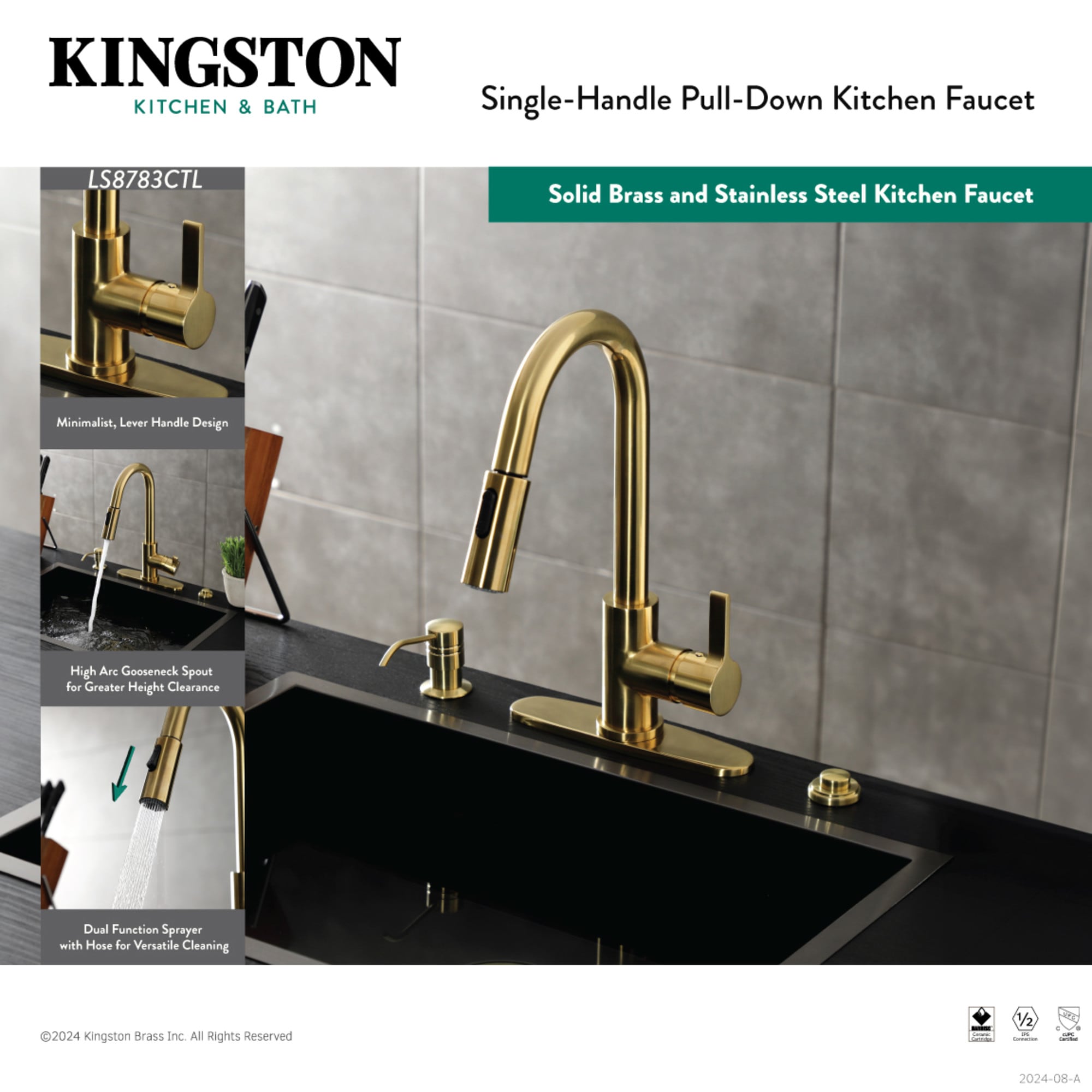 Kingston Brass WLLS8788CTL Kitchen-Faucets - View #4