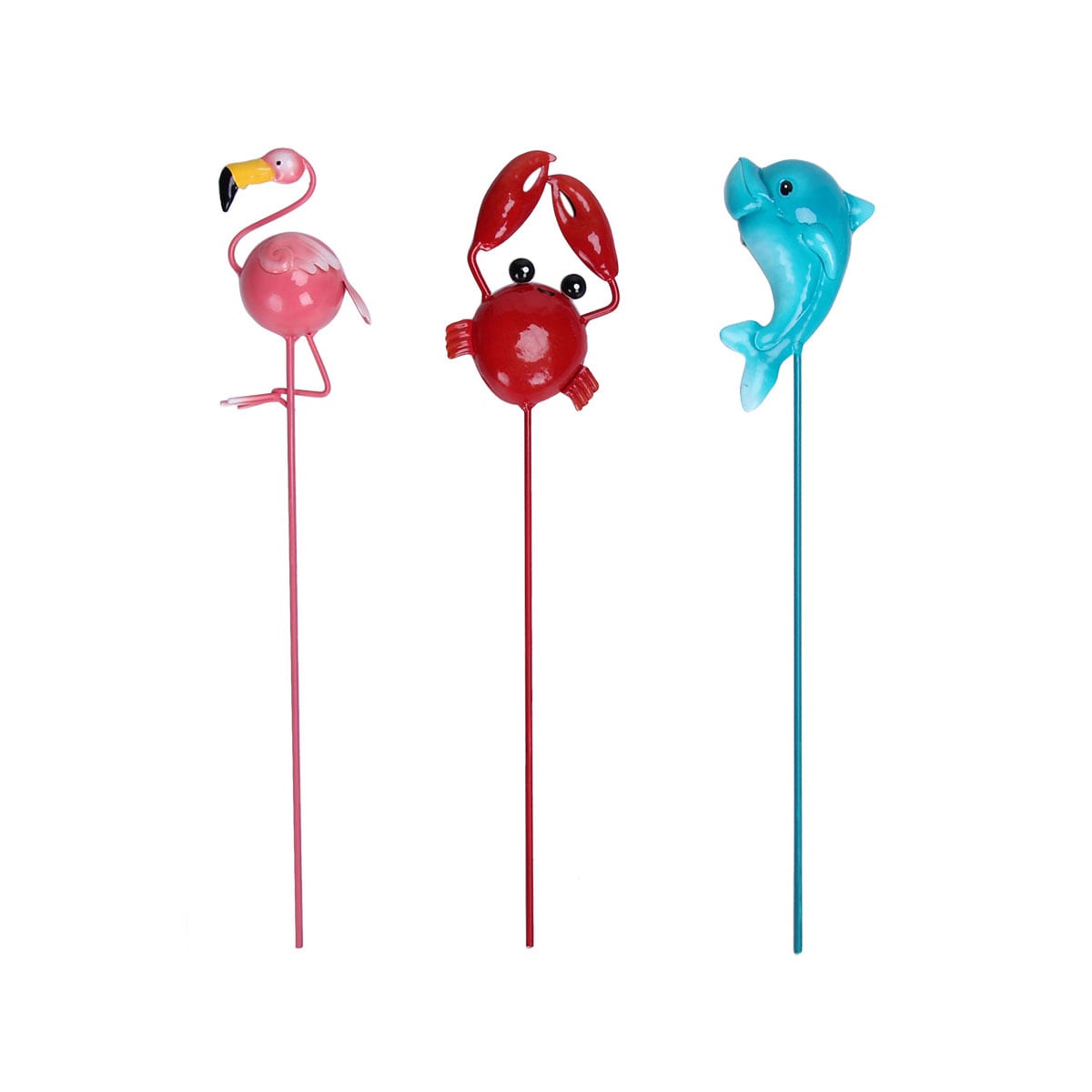 Style Selections A06-732 12-in Multiple Colors/Finishes Metal Animals Stake